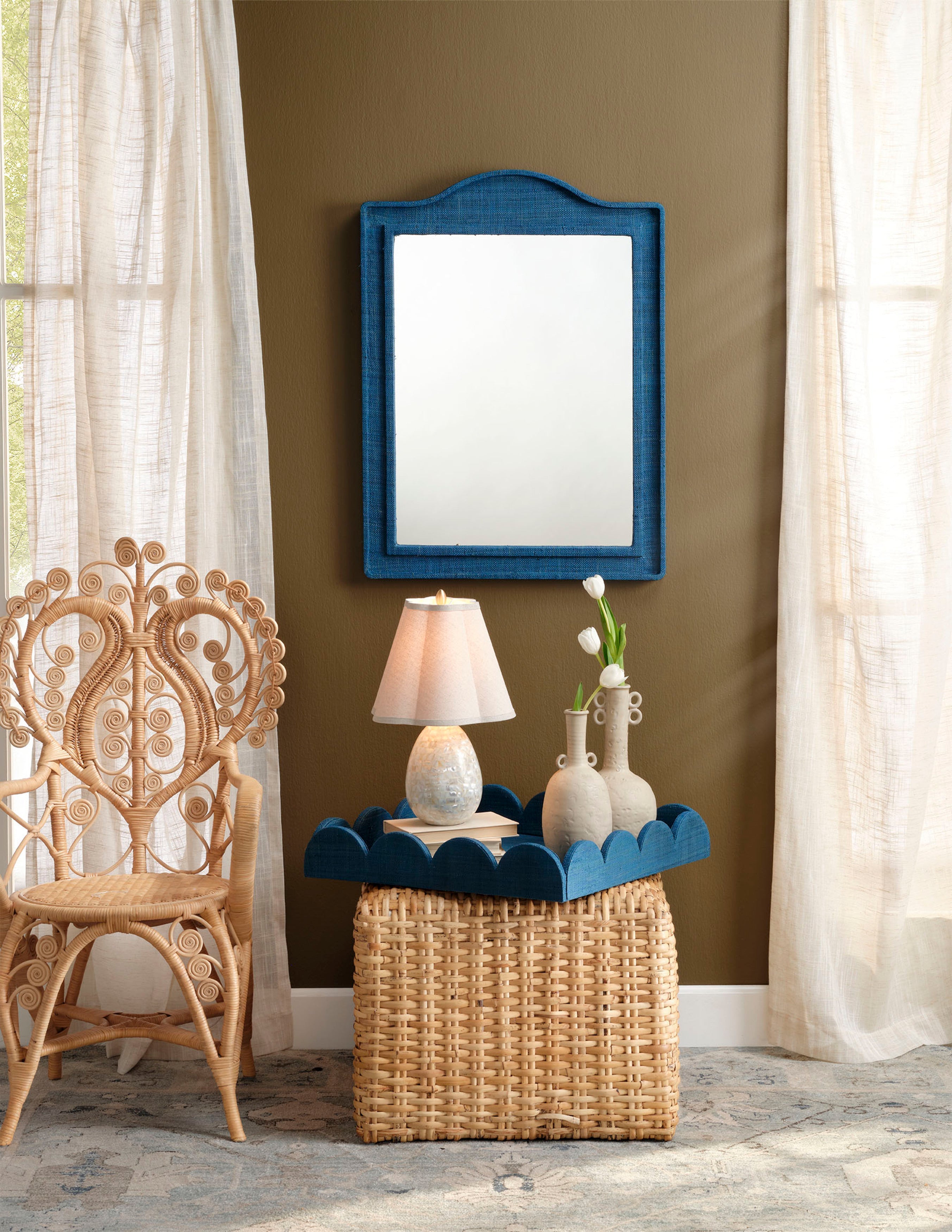 Capsule Table Lamp, Mother of Pearl