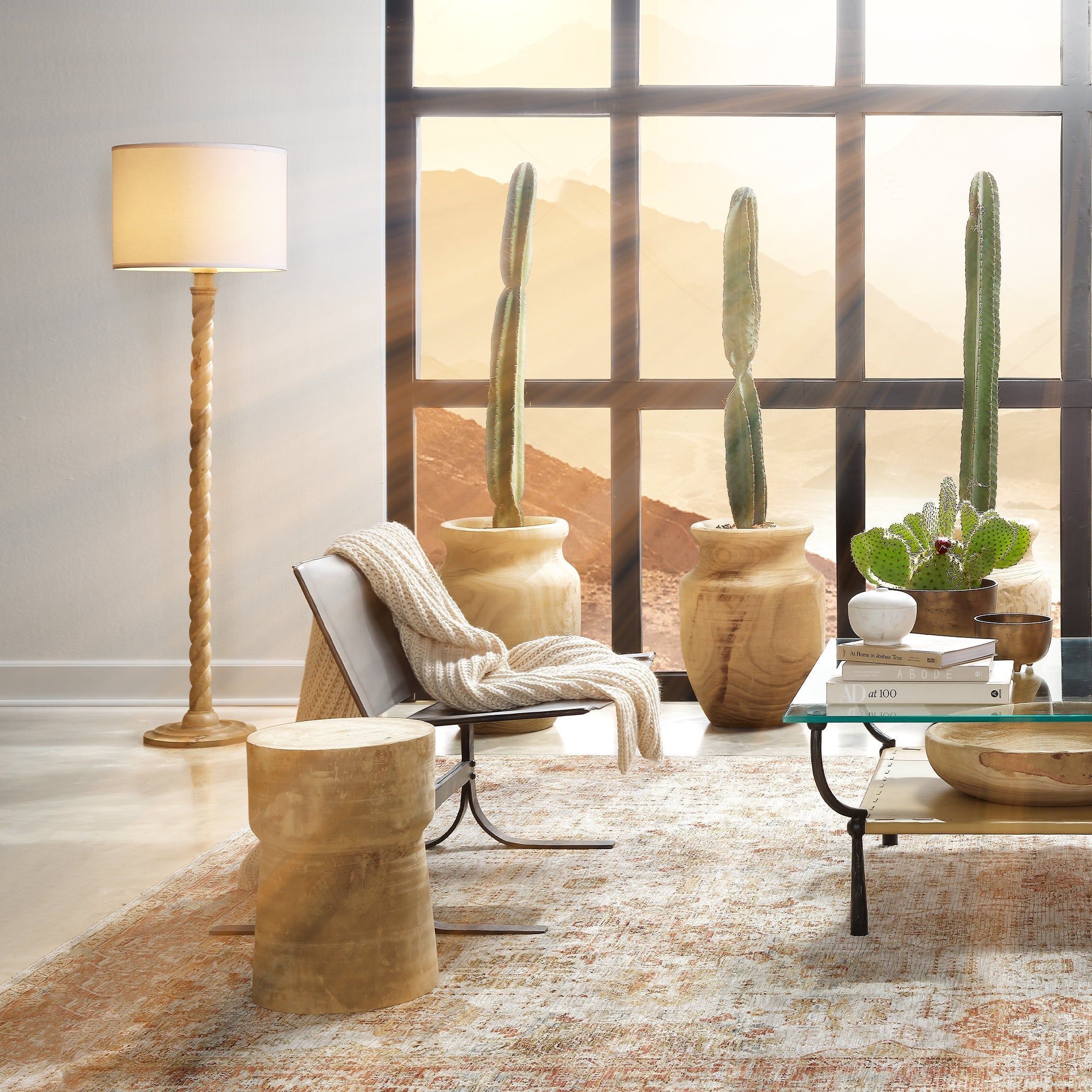 Alessa Leather Sling Chair