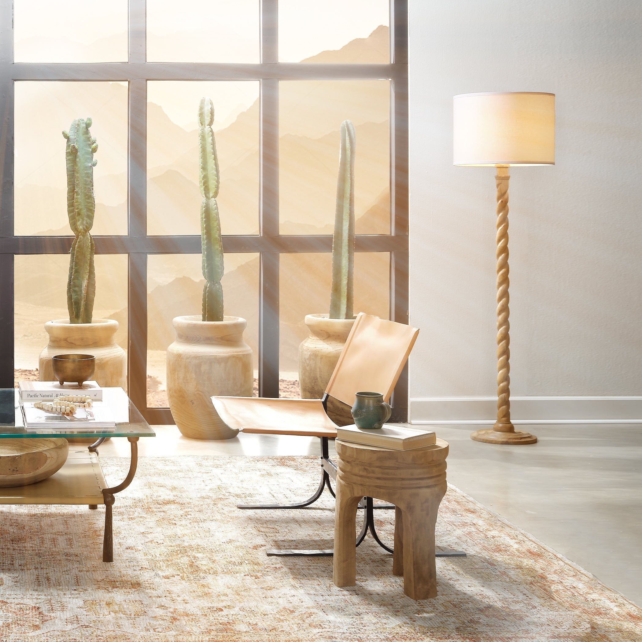 Alessa Leather Sling Chair