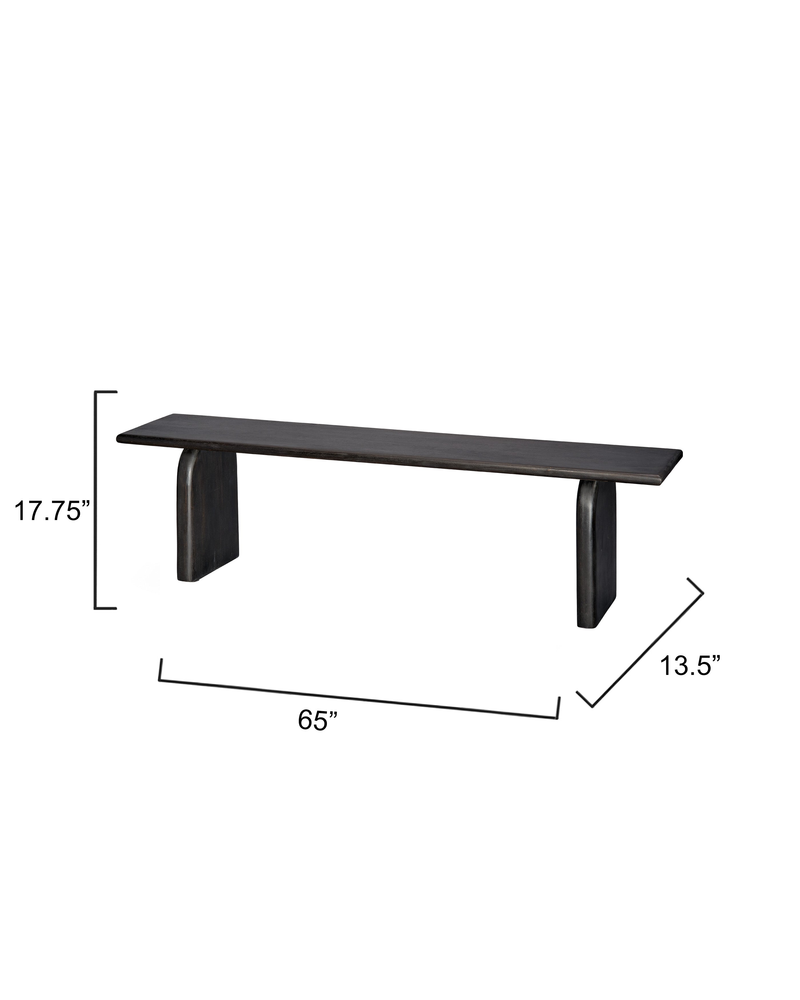 Arc Mango Wood Bench