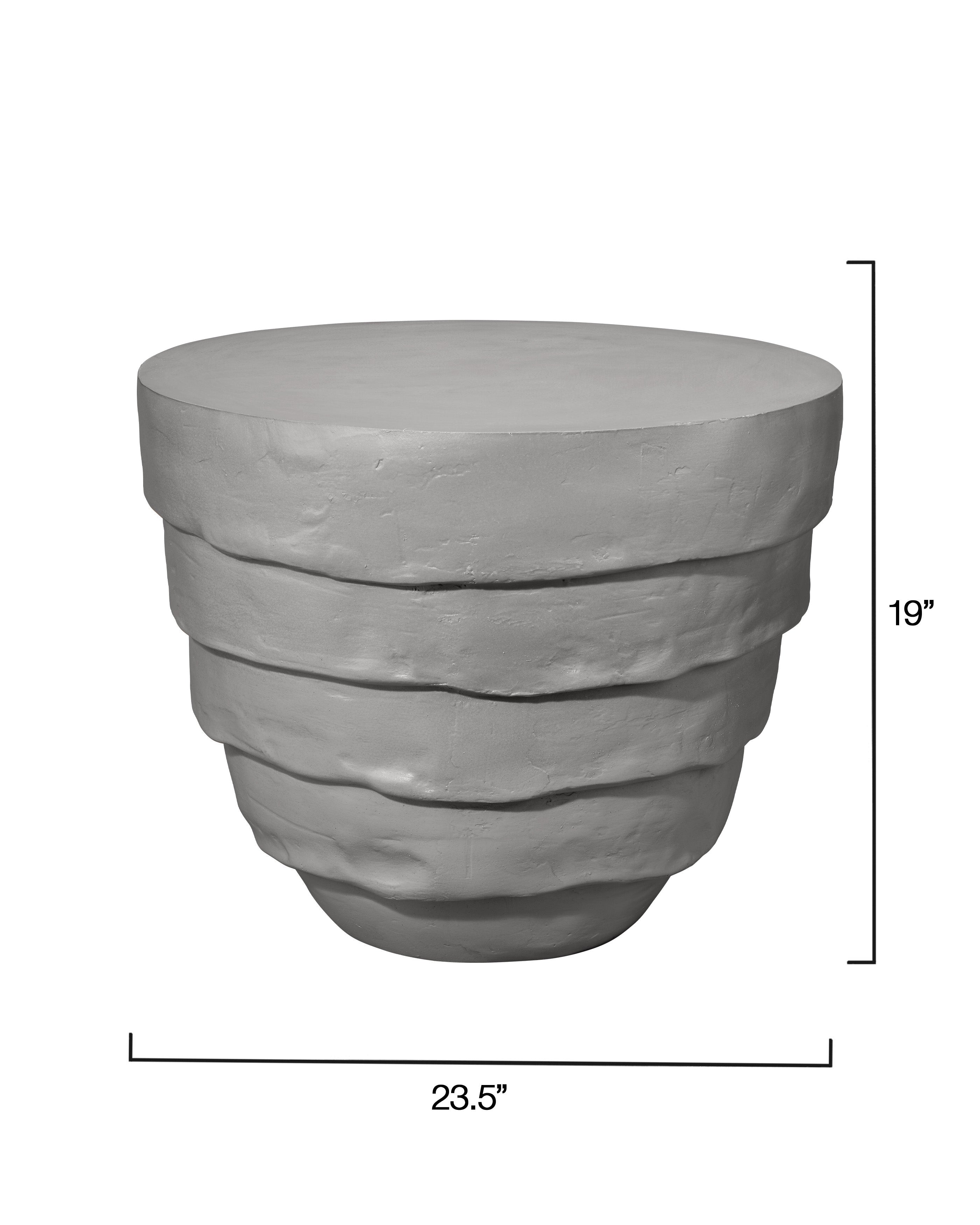 Concentric Fiber Glass Indoor/Outdoor Side Table