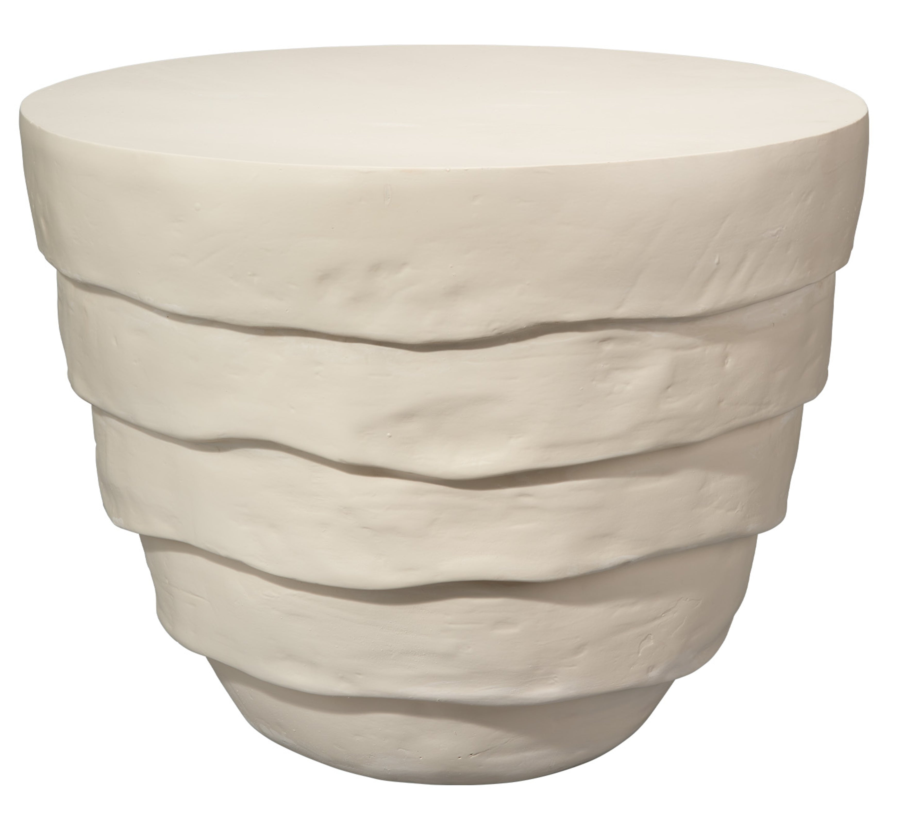 Concentric Fiber Glass Indoor/Outdoor Side Table