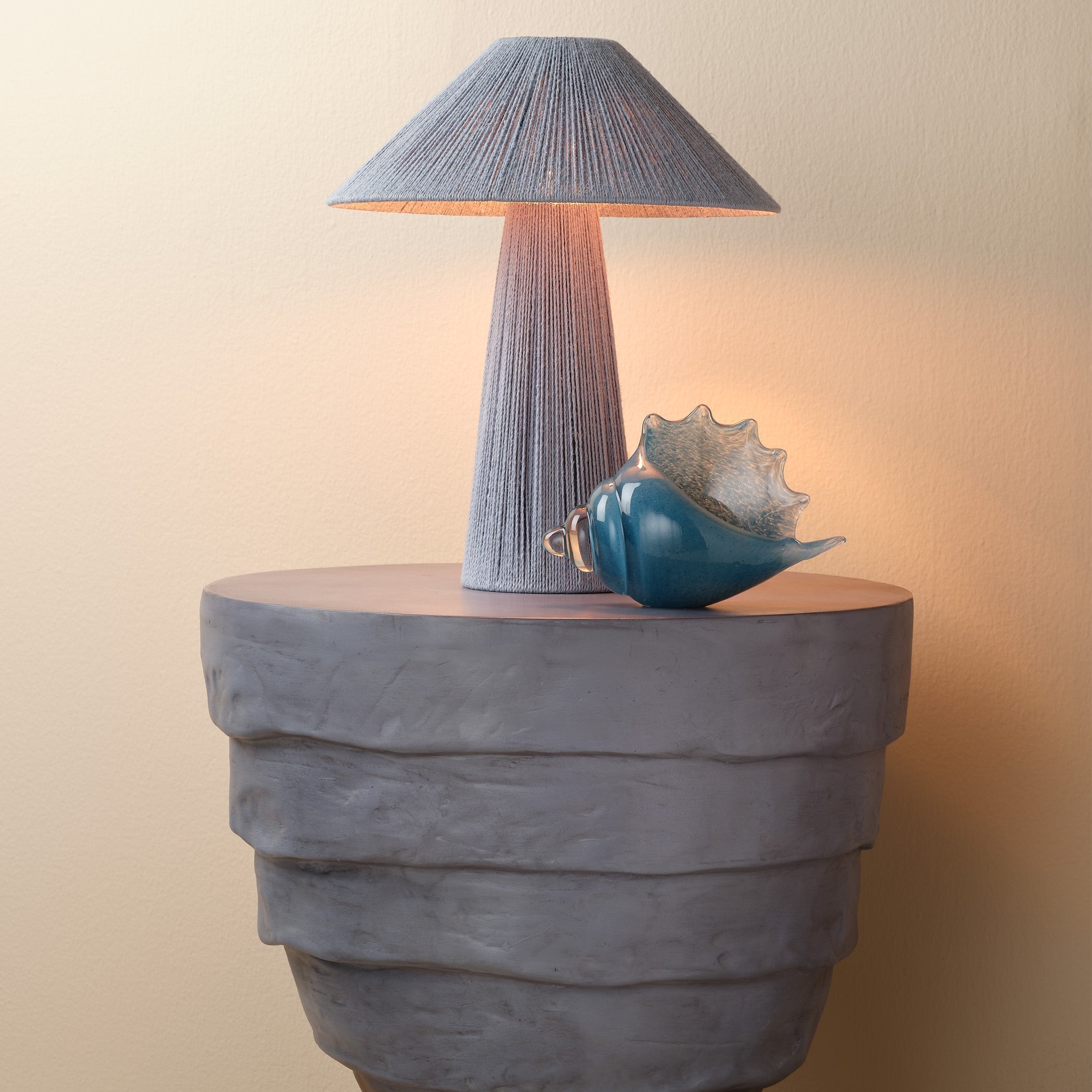 Concentric Fiber Glass Indoor/Outdoor Side Table