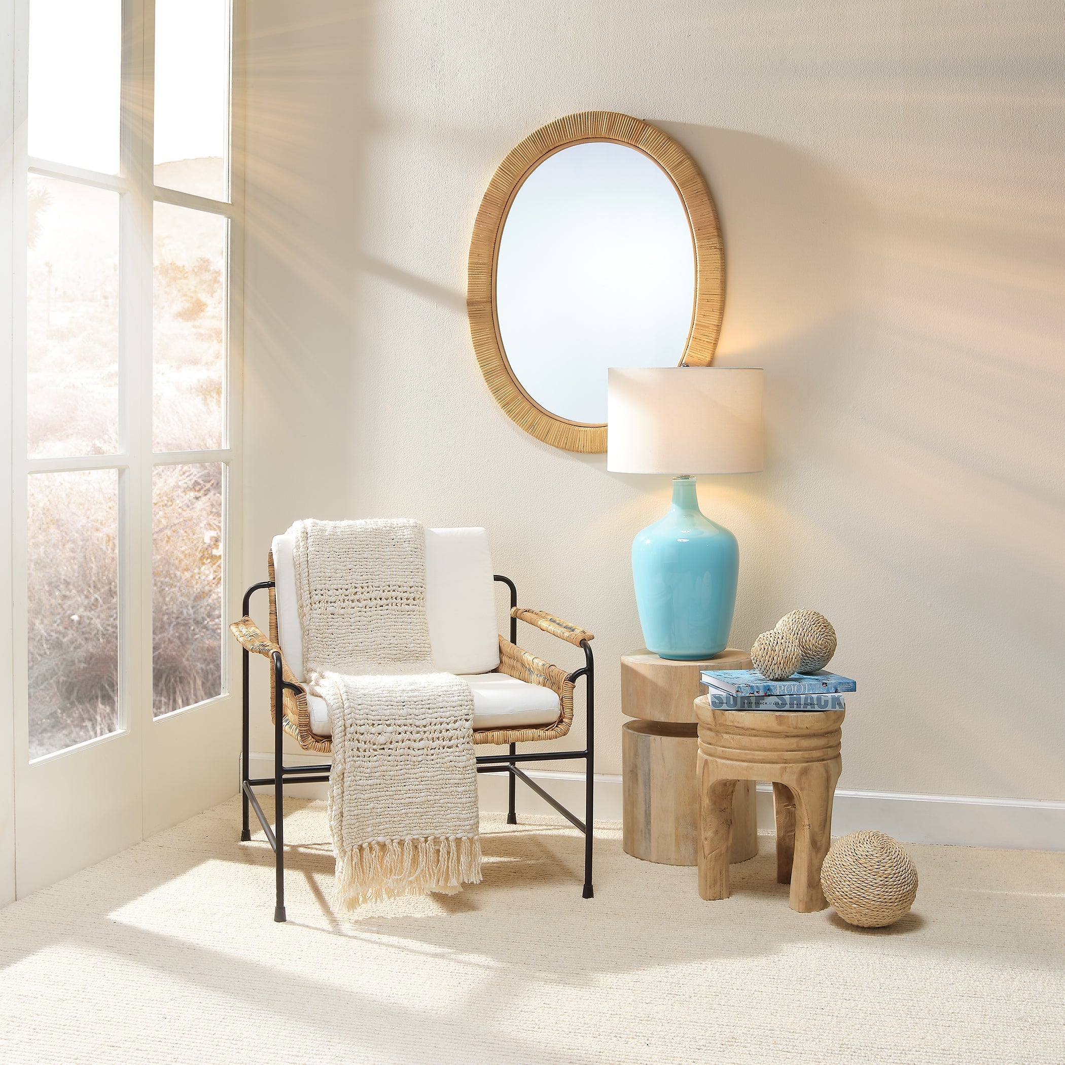 Dylan Wood Round Side Table