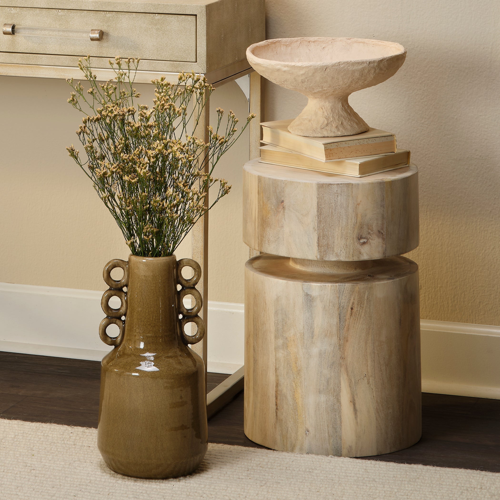 Dylan Wood Round Side Table