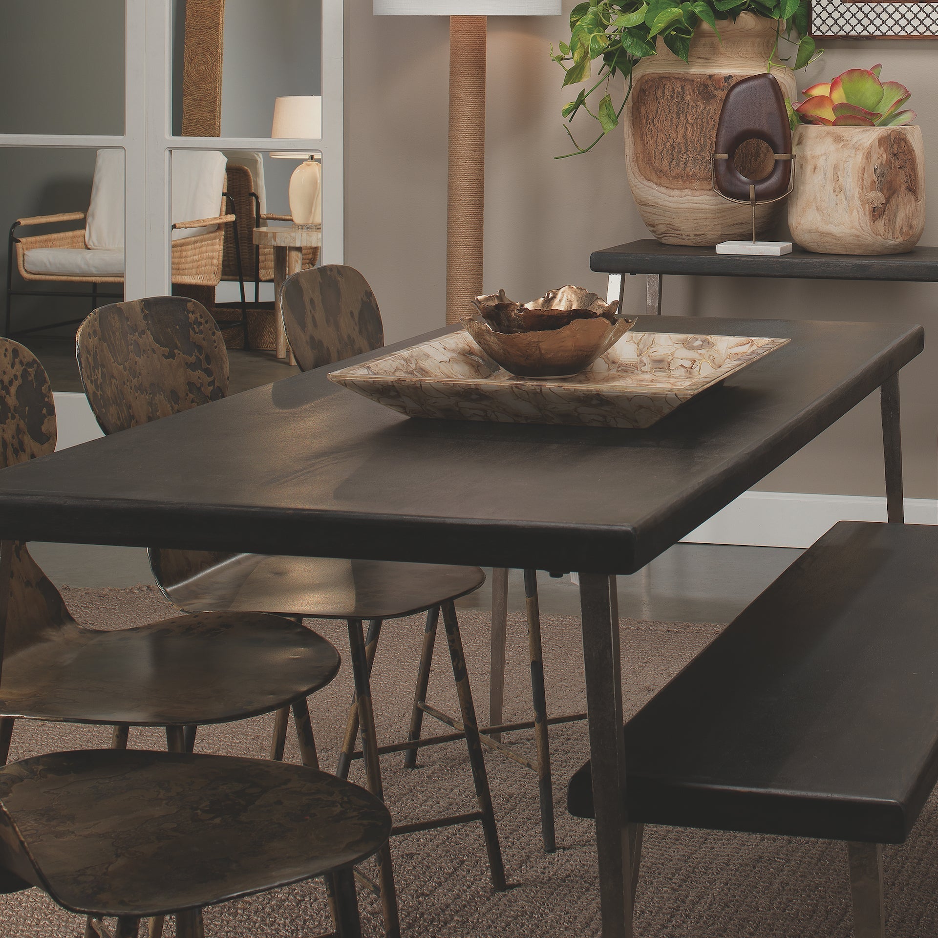 Farmhouse Dining Table-Black-20FARM-DTD