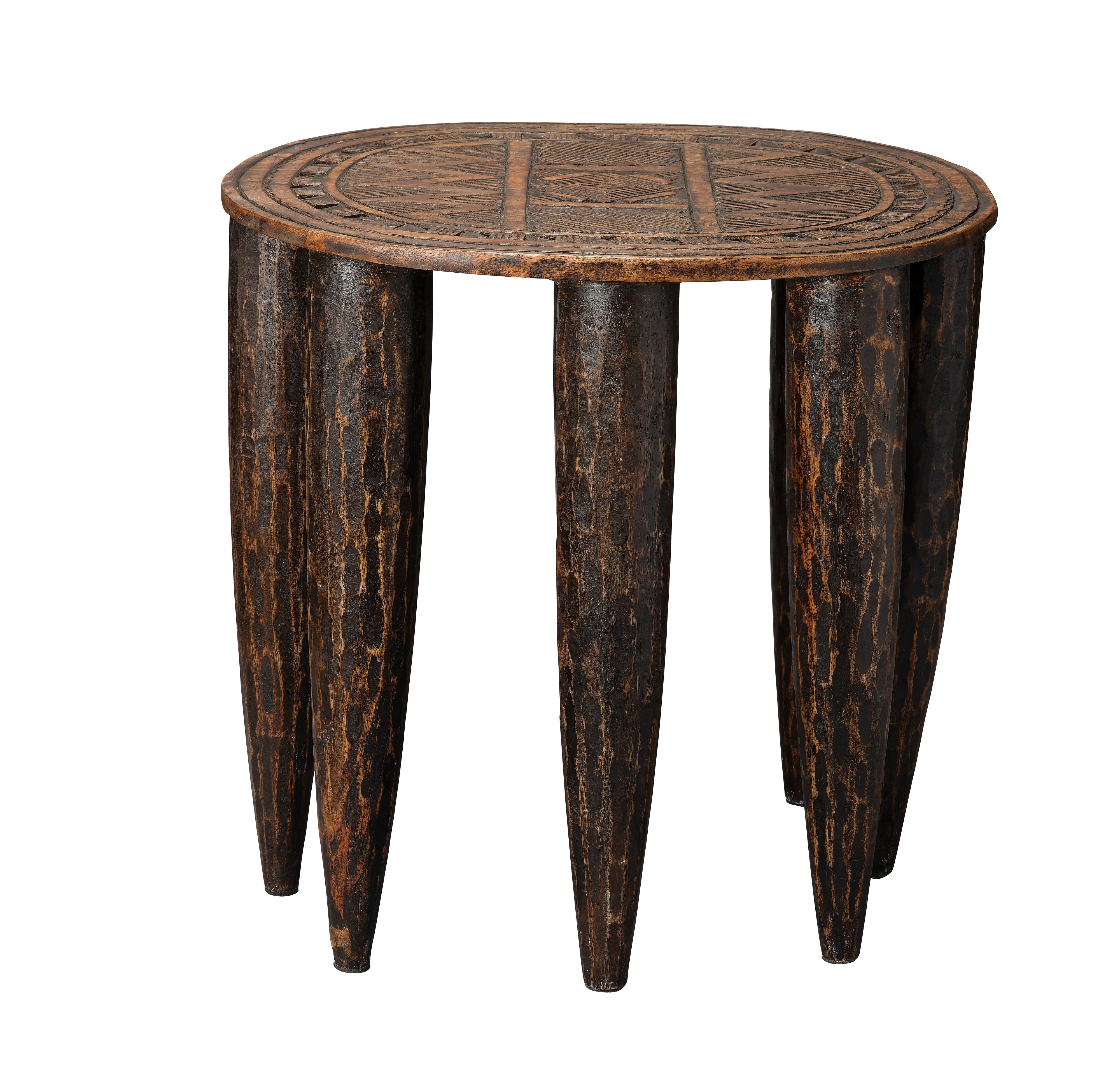 Naga Mango Wood Side Table