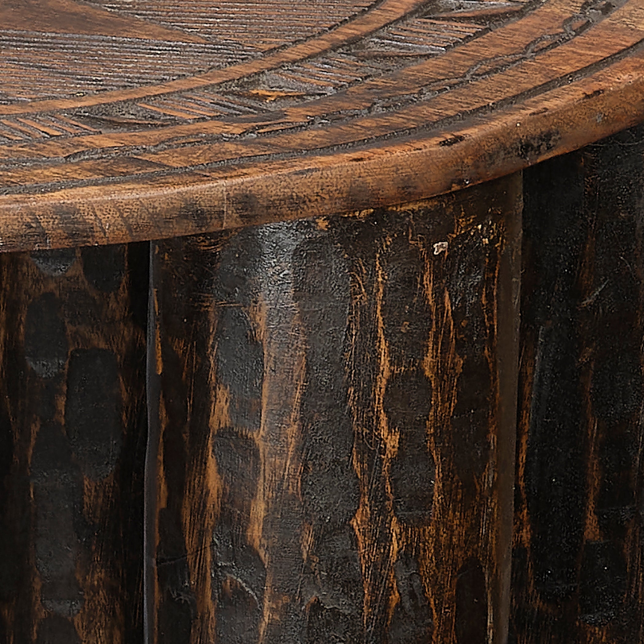 Naga Mango Wood Side Table