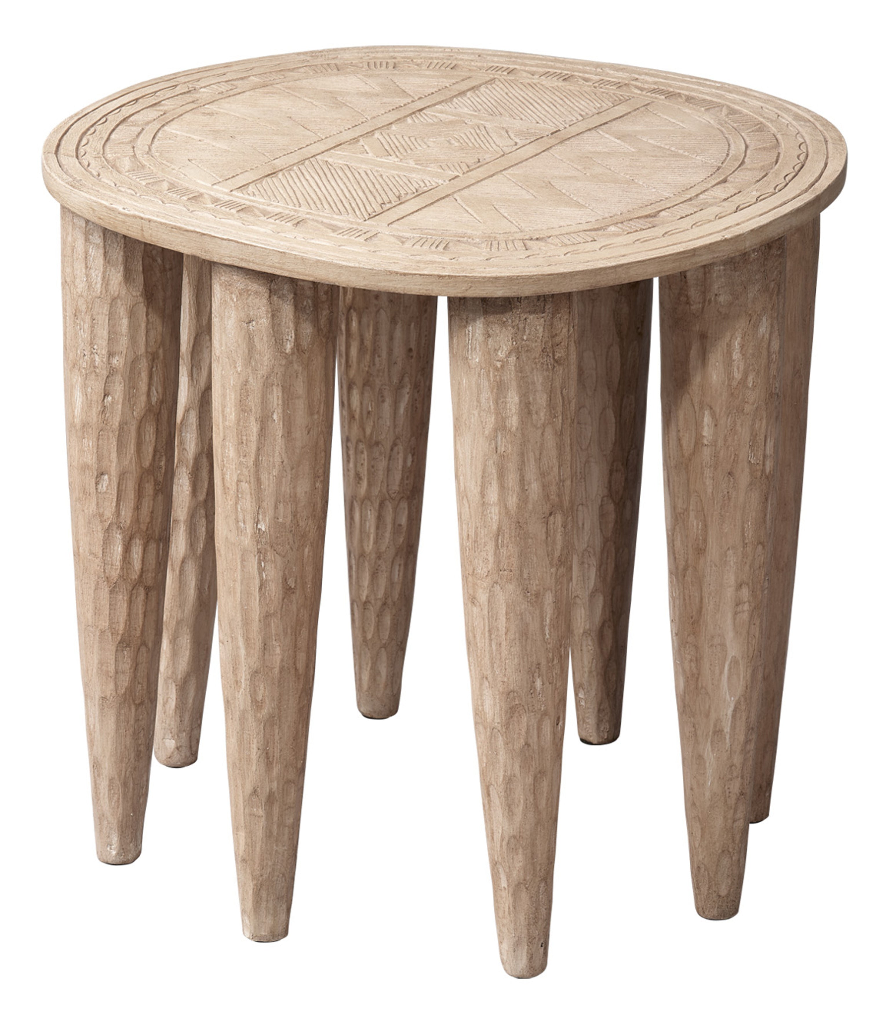 Naga Mango Wood Side Table