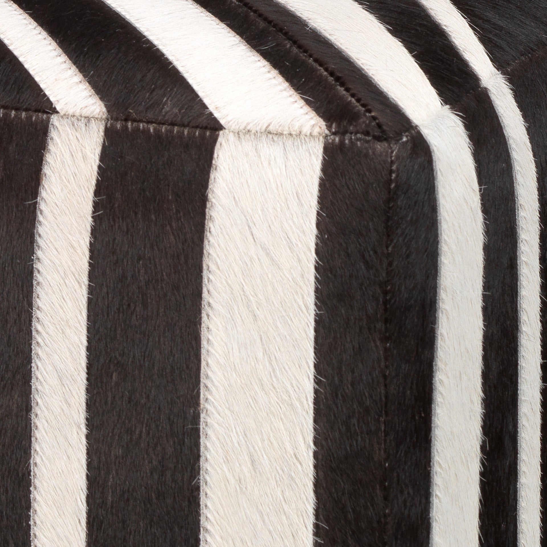 Nantucket Criss Cross Ottoman-Brown