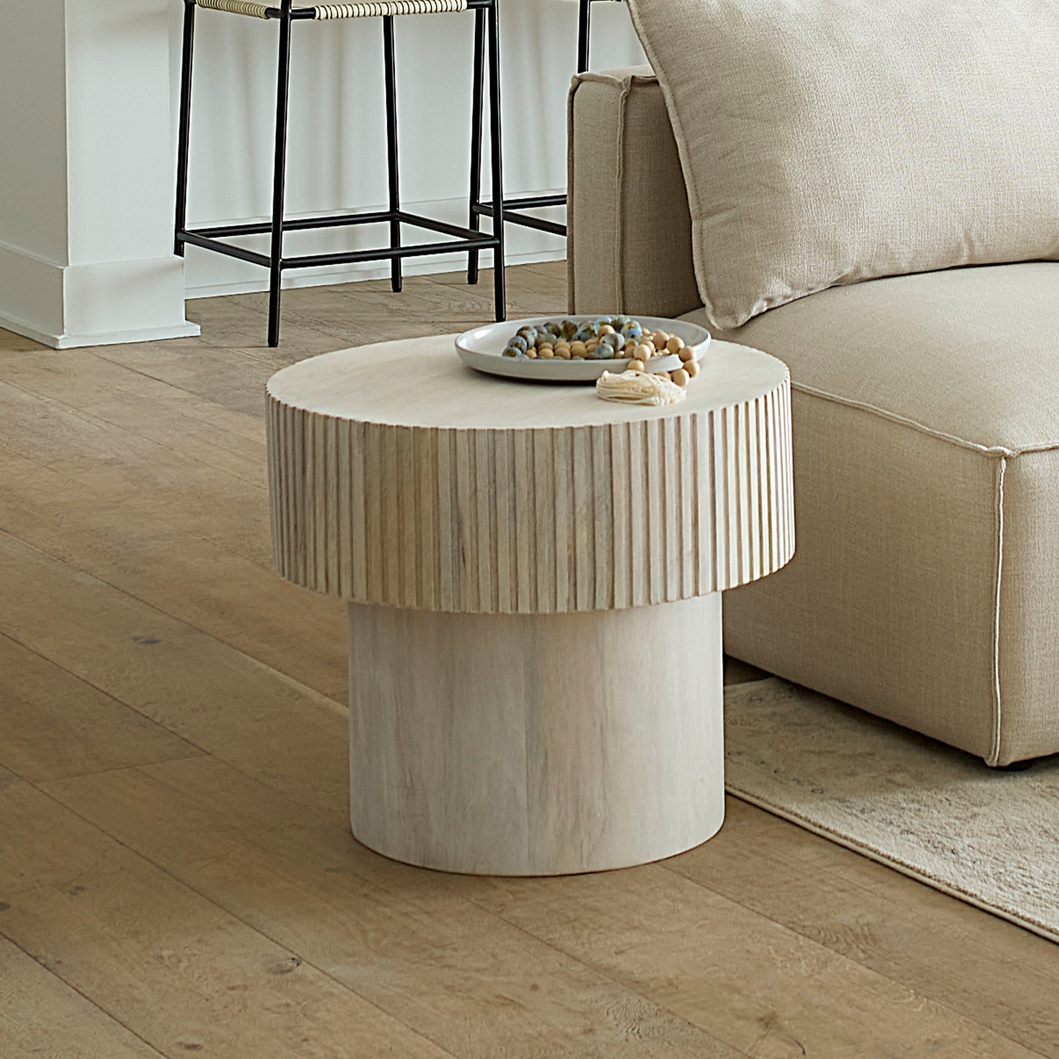 Notch Round Side Table