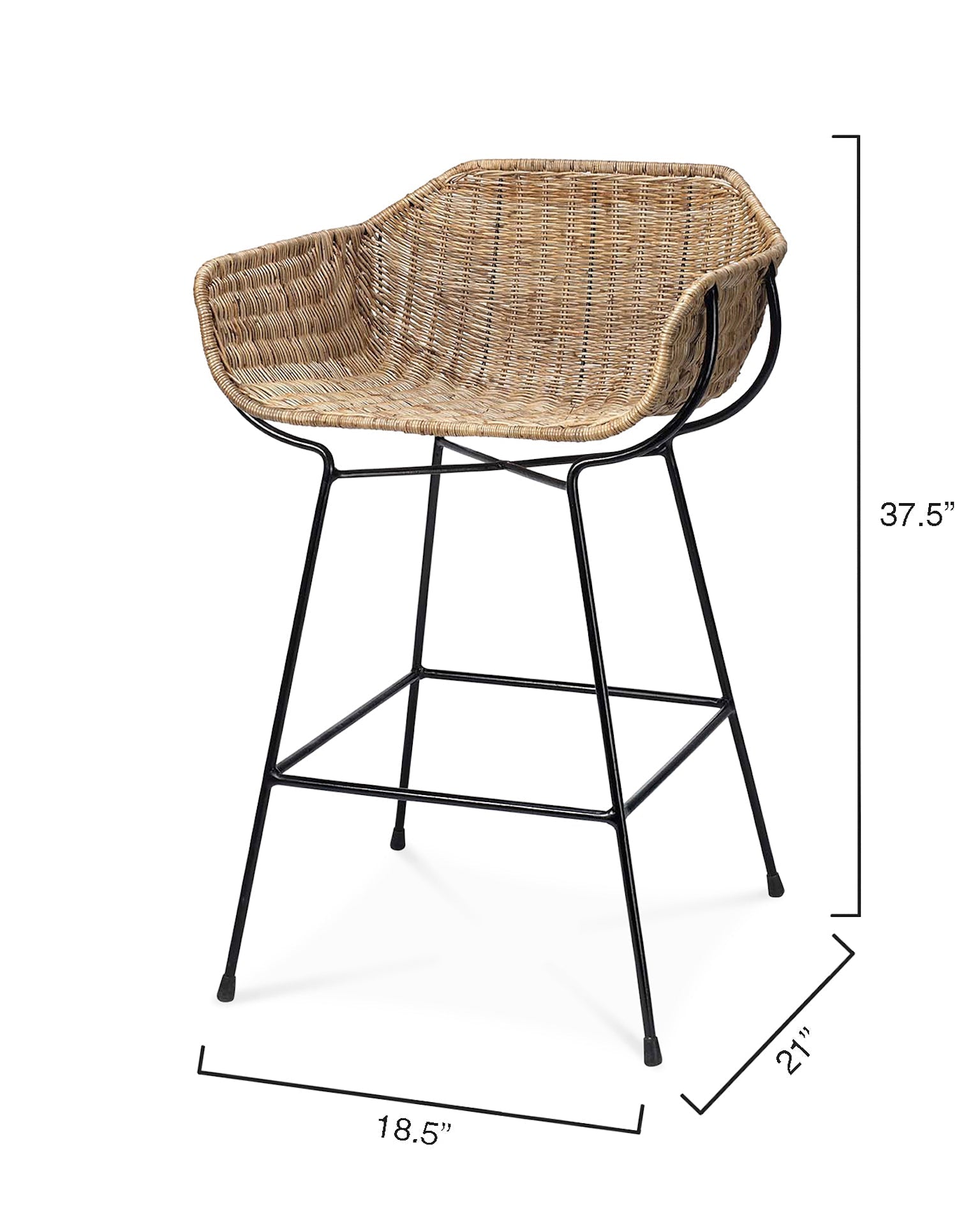 Nusa Counter Stool-Brown