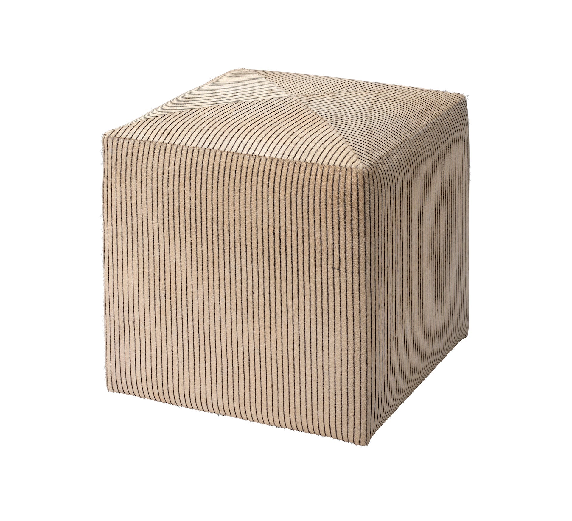 Pinstriped Ottoman-Cream-20PINS-SMCR