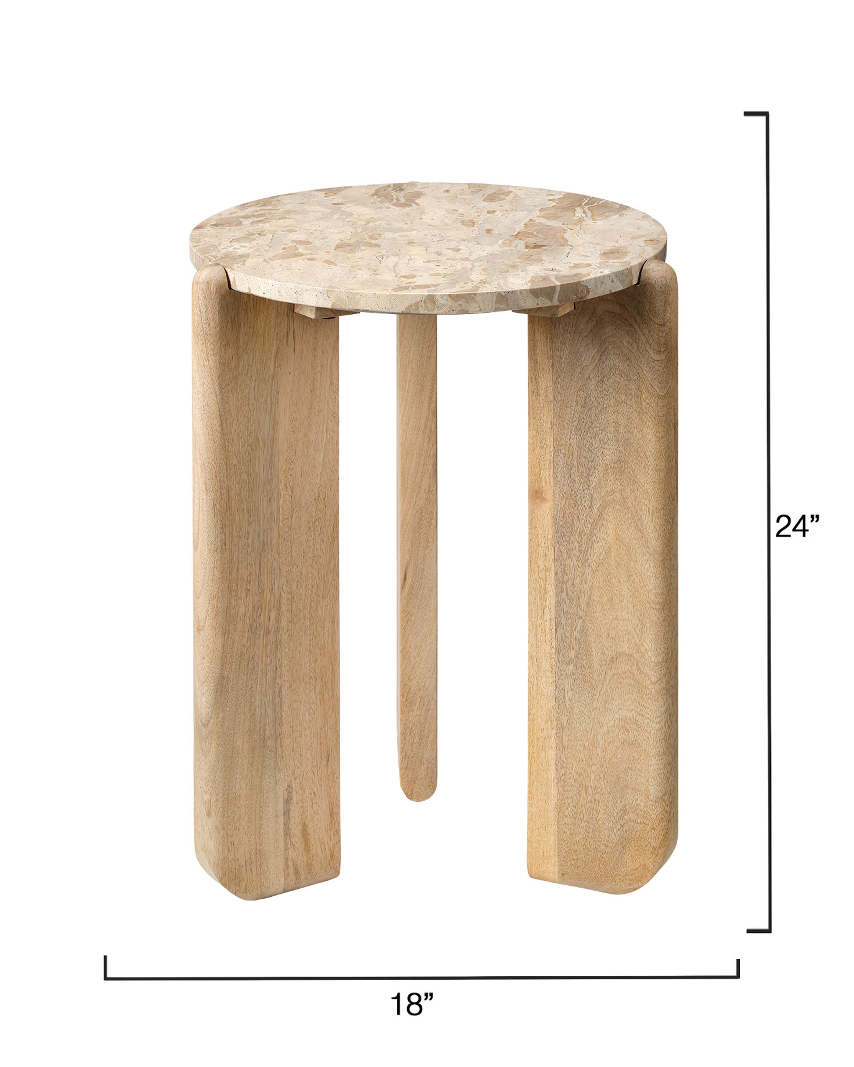 Quarry Side Table, Natural