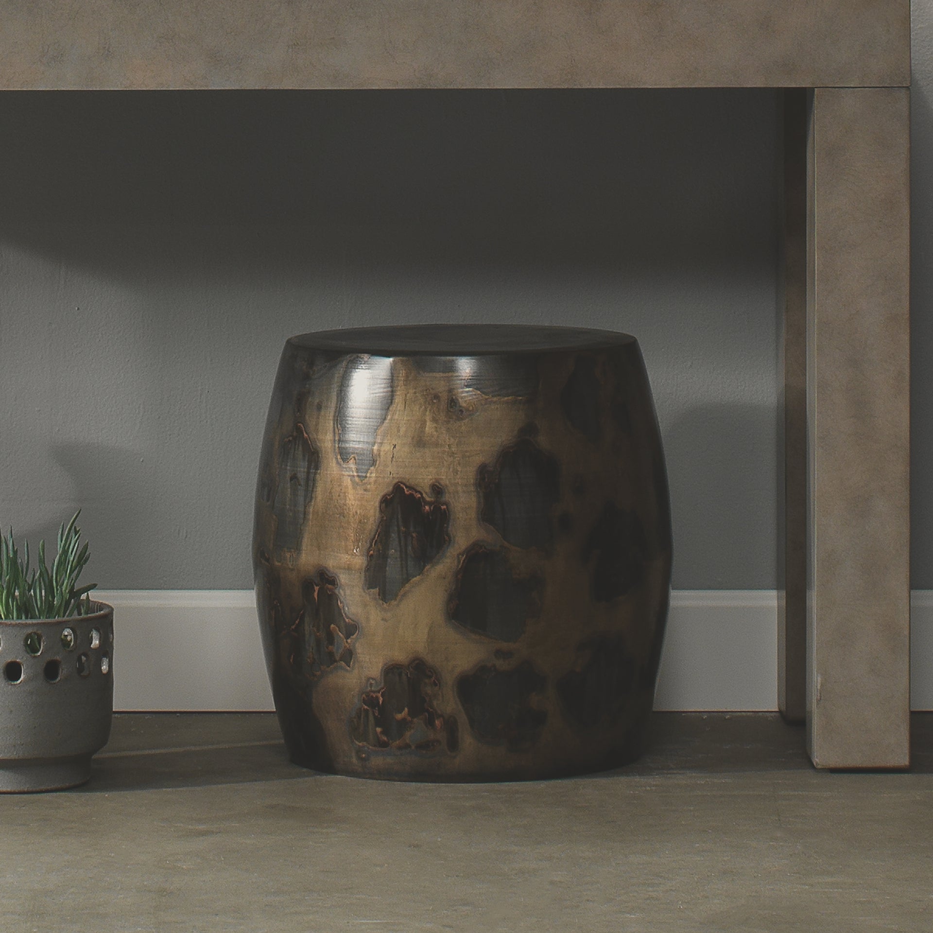 Realm Side Table-Black