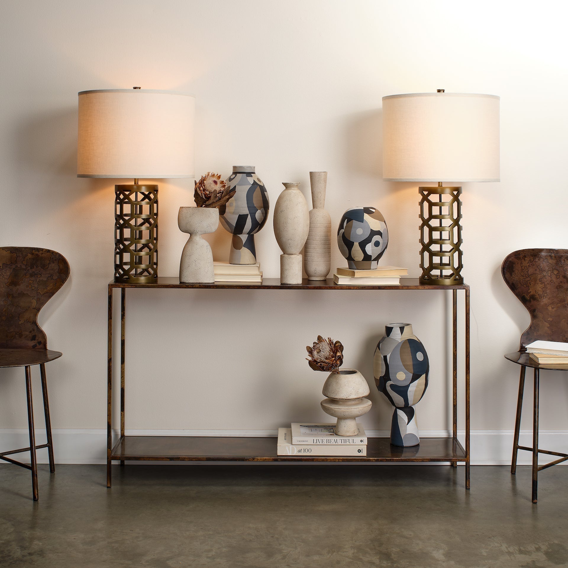 Royal Console Table-Brown