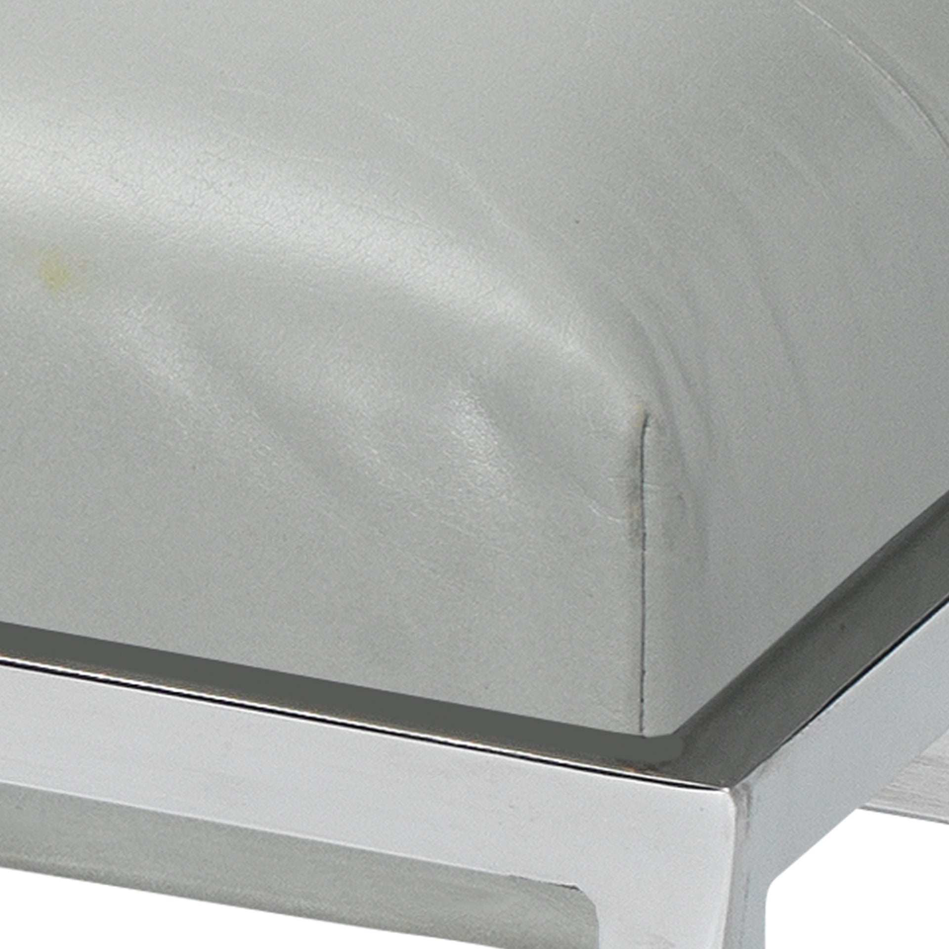 Shelby Bench-Grey and Nickel