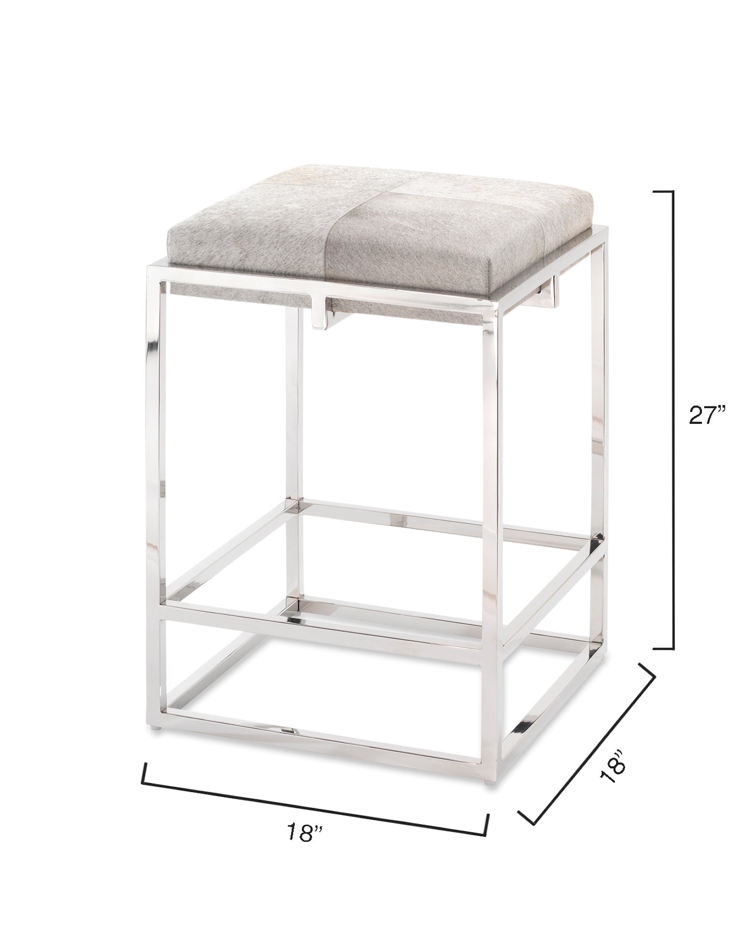 Shelby Counter Stool-Grey