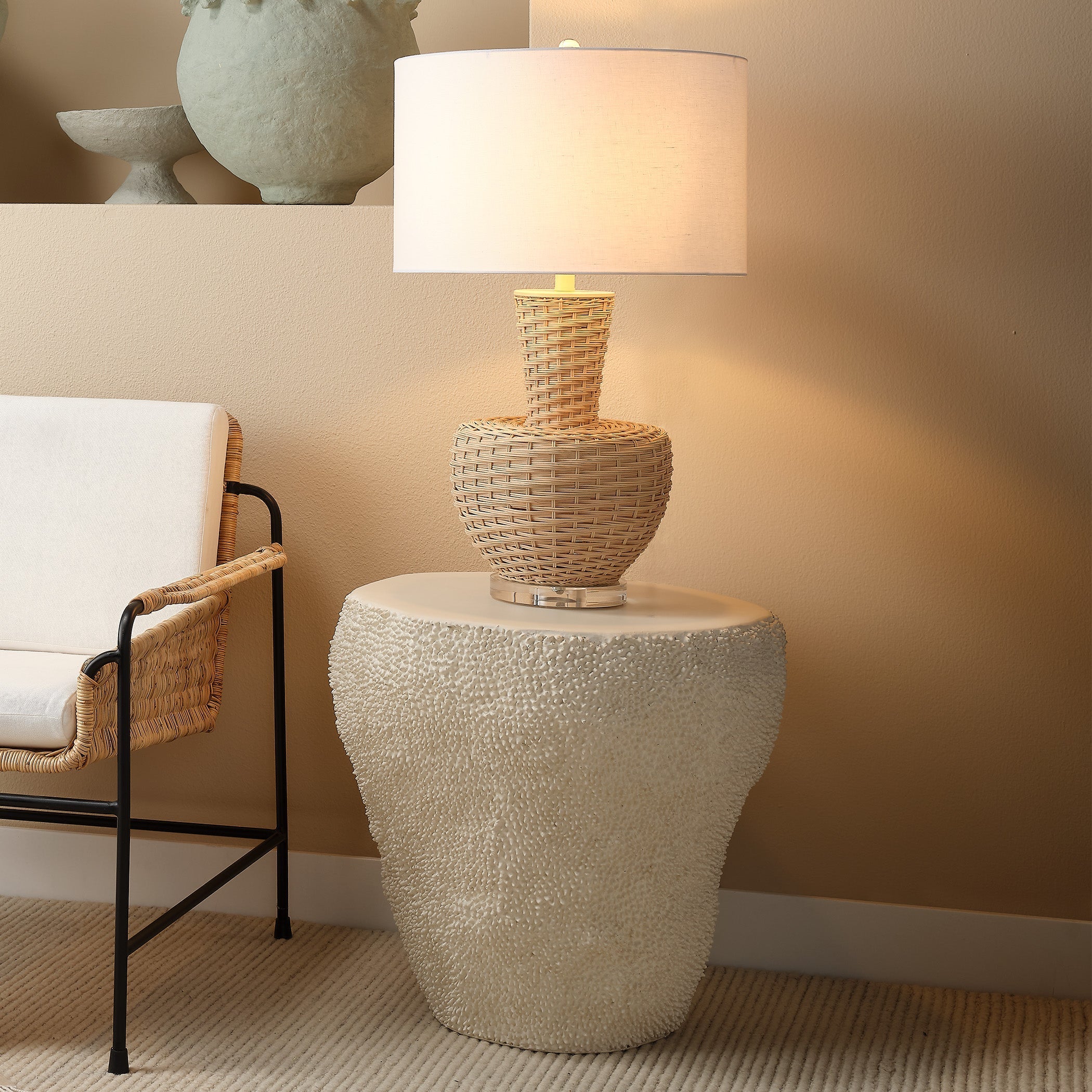 Uni Fiber Glass Indoor/Outdoor Side Table