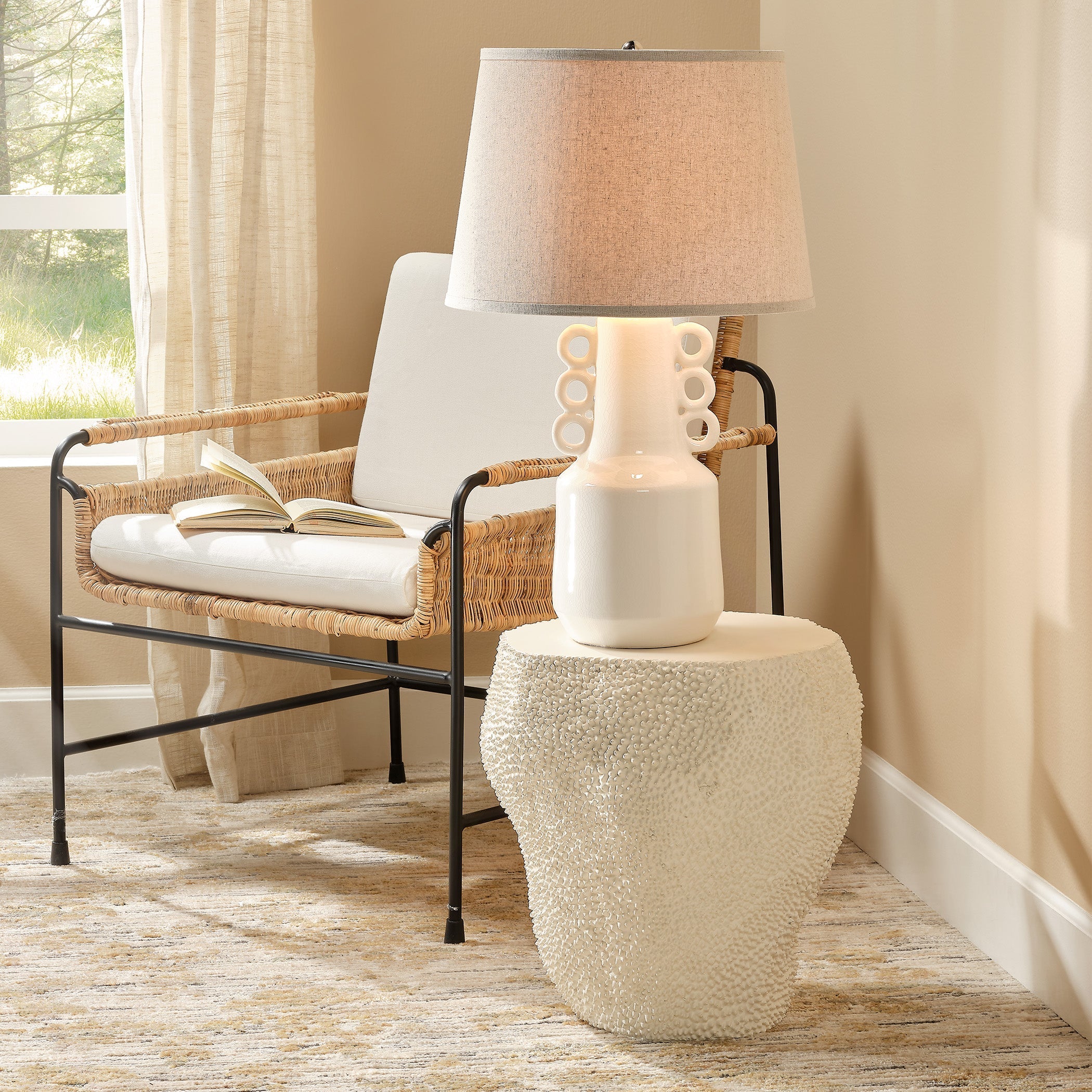 Uni Fiber Glass Indoor/Outdoor Side Table
