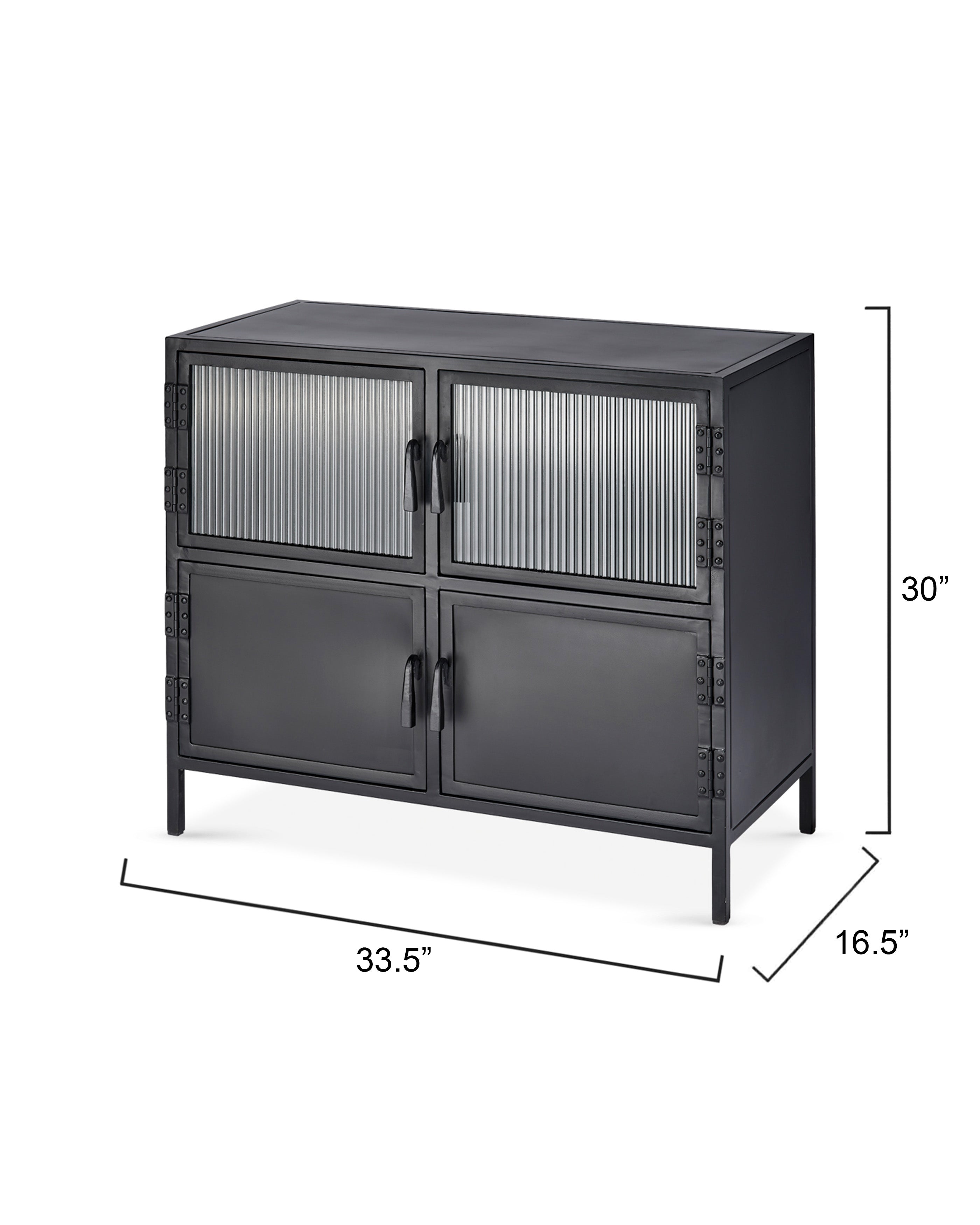Vitrino 4 Door Side Table