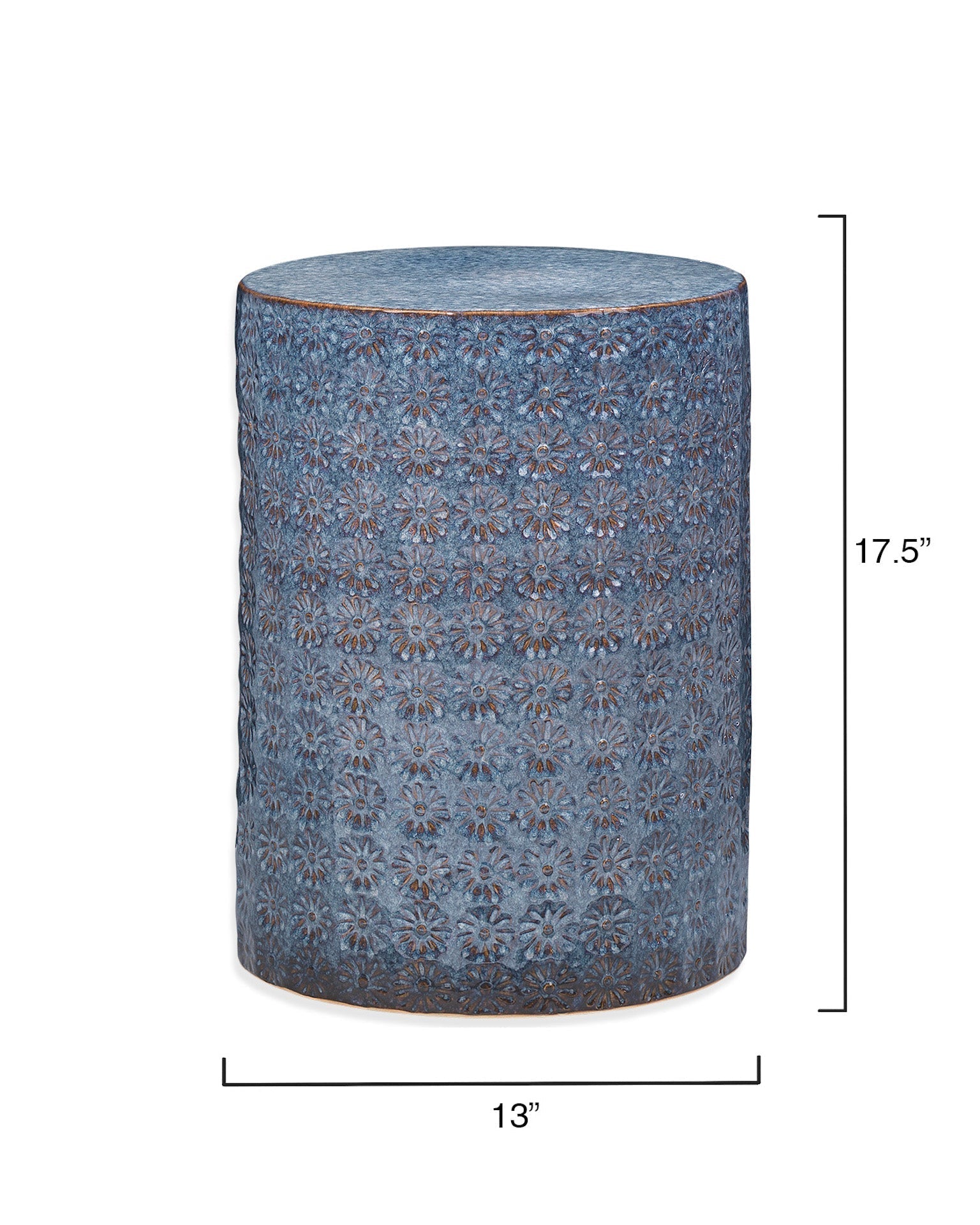 Wildflower Side Table-Blue-20WILD-STBL