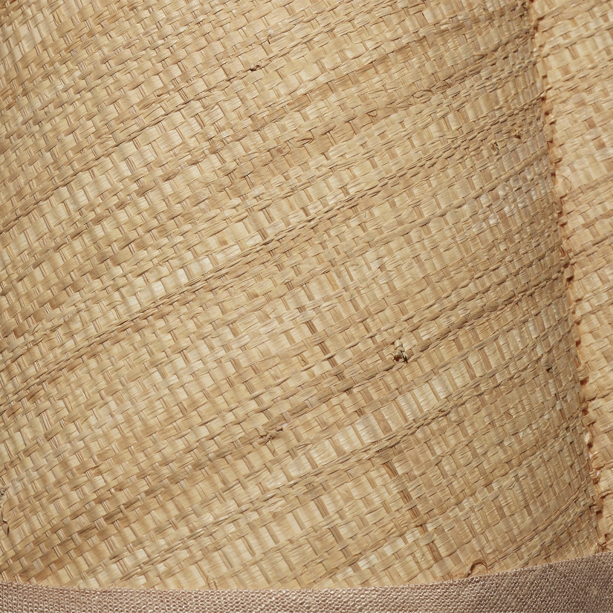Scalloped Raffia Lamp Shade