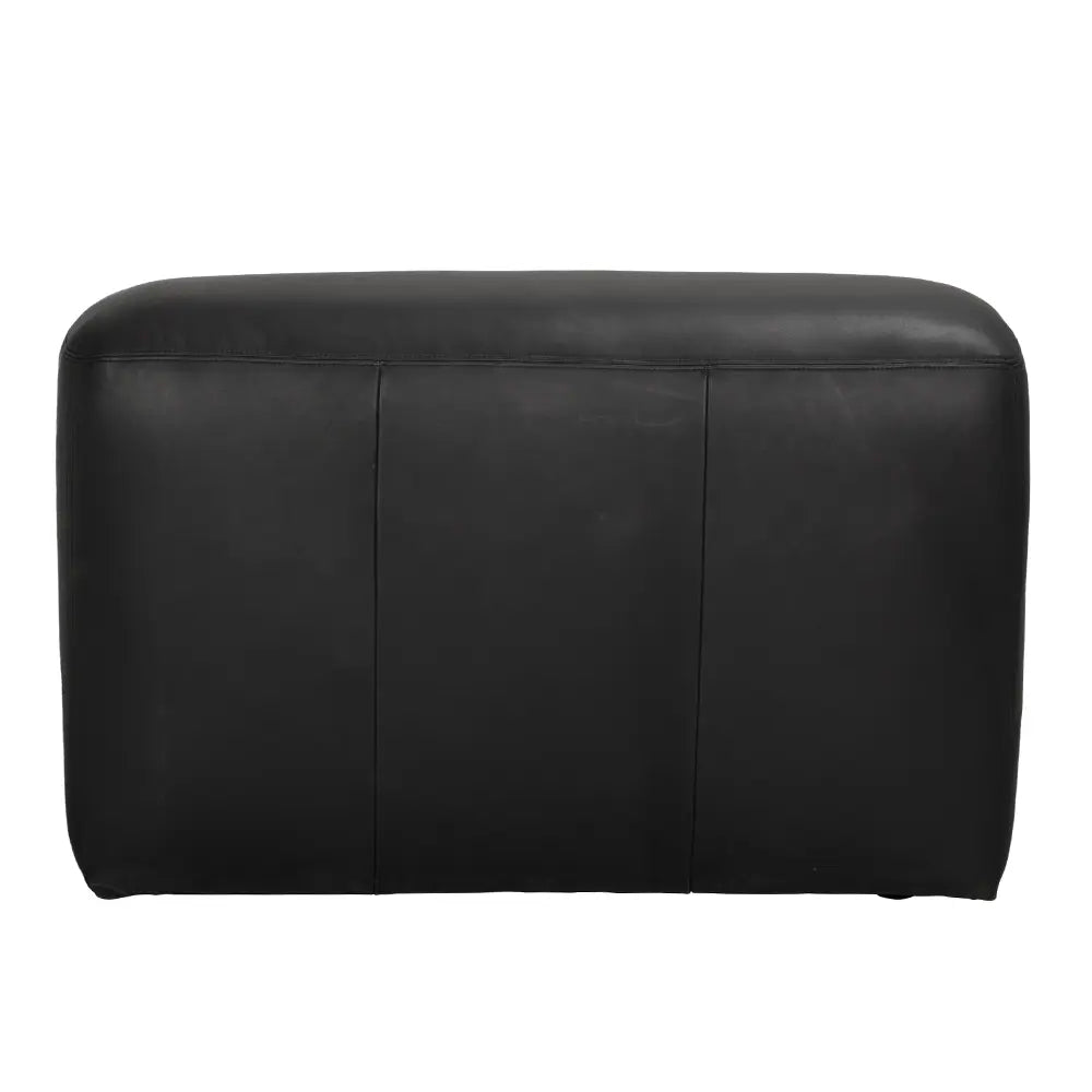 Augustus Modular Sofa, Middle, Santosa Matte Black Leather