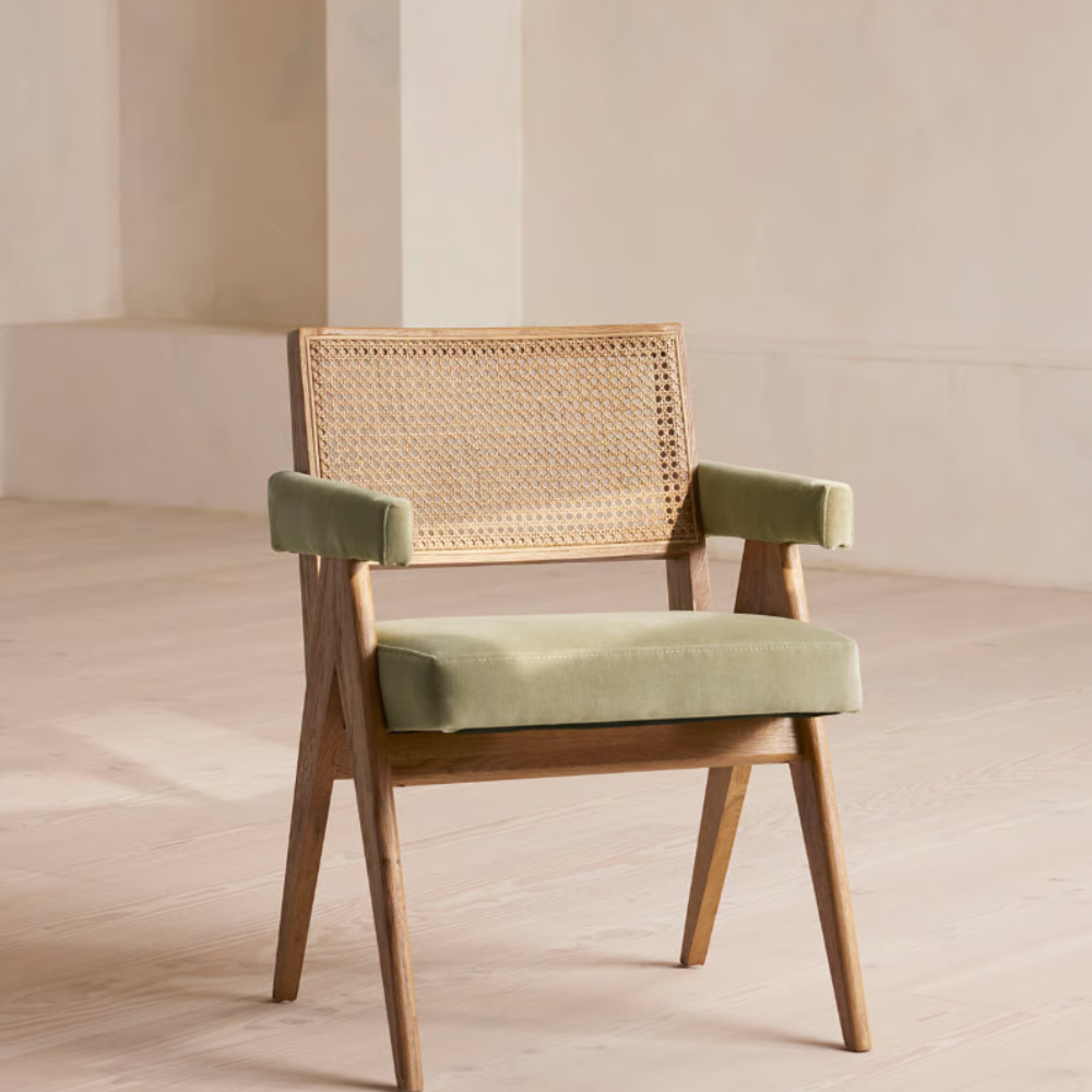 Timeless Mid Century Hayward Dining Armchair with Slat Back