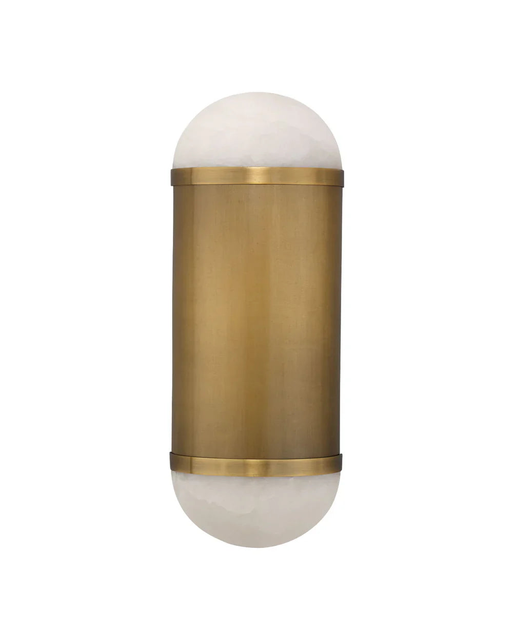 Remedy Wall Sconce in Alabaster and Antique Brass