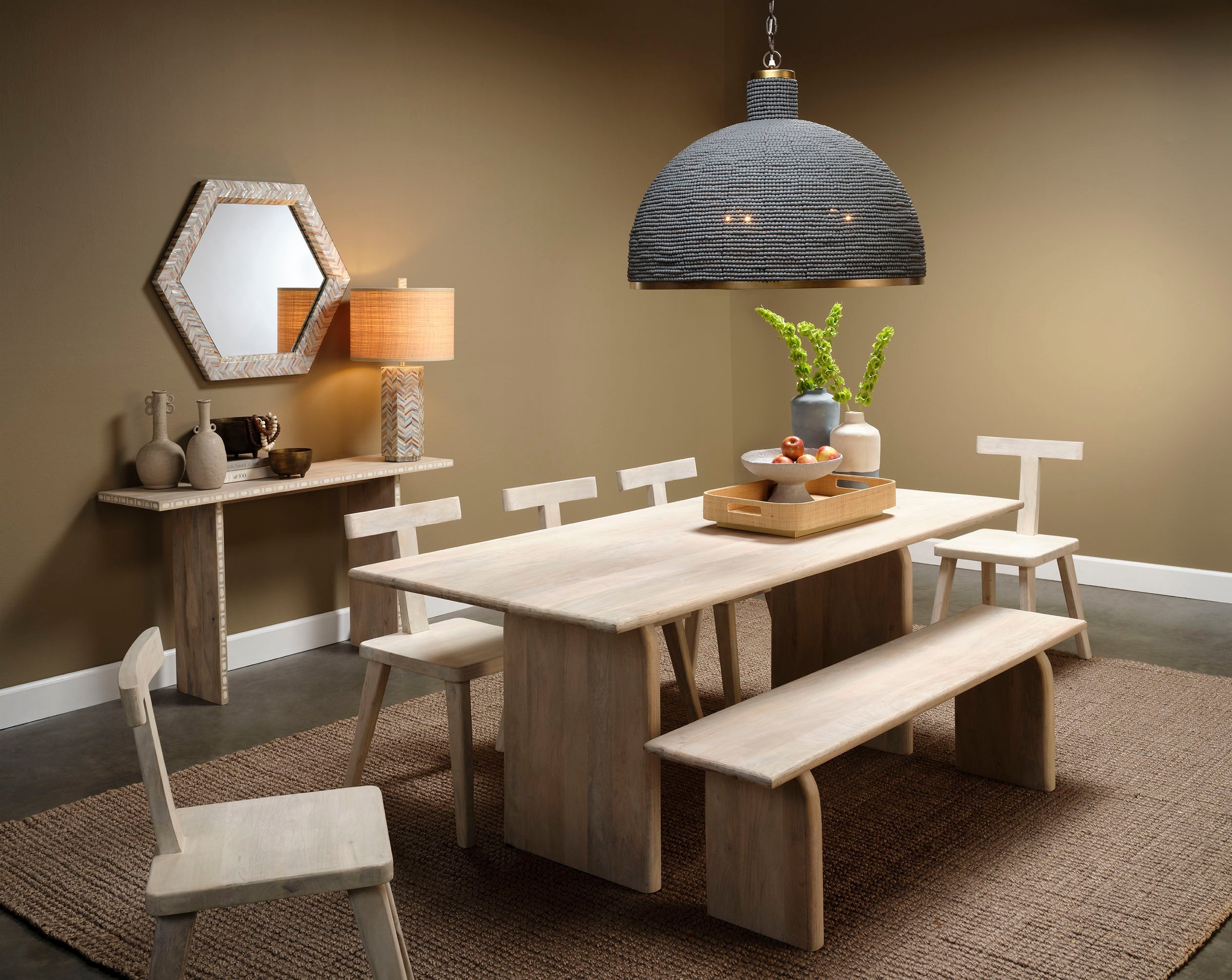 Big Sur Chandelier in Slate Blue