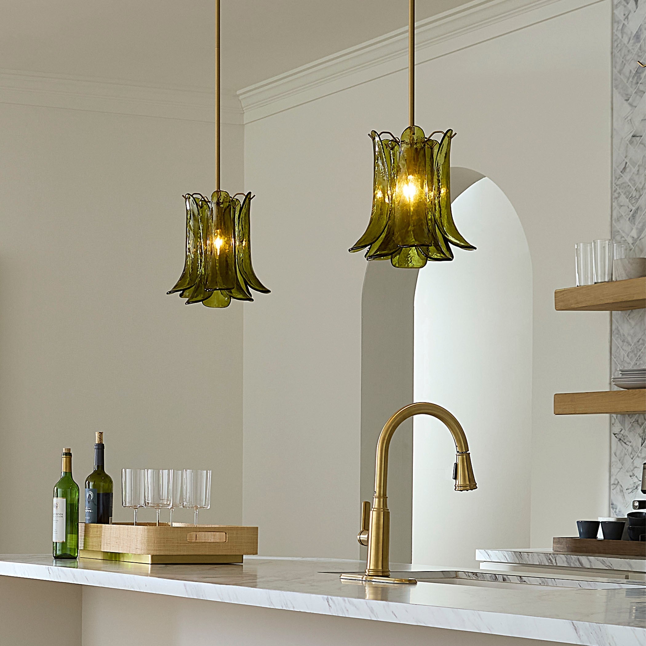 Cala 1-Light Blown Glass Pendant