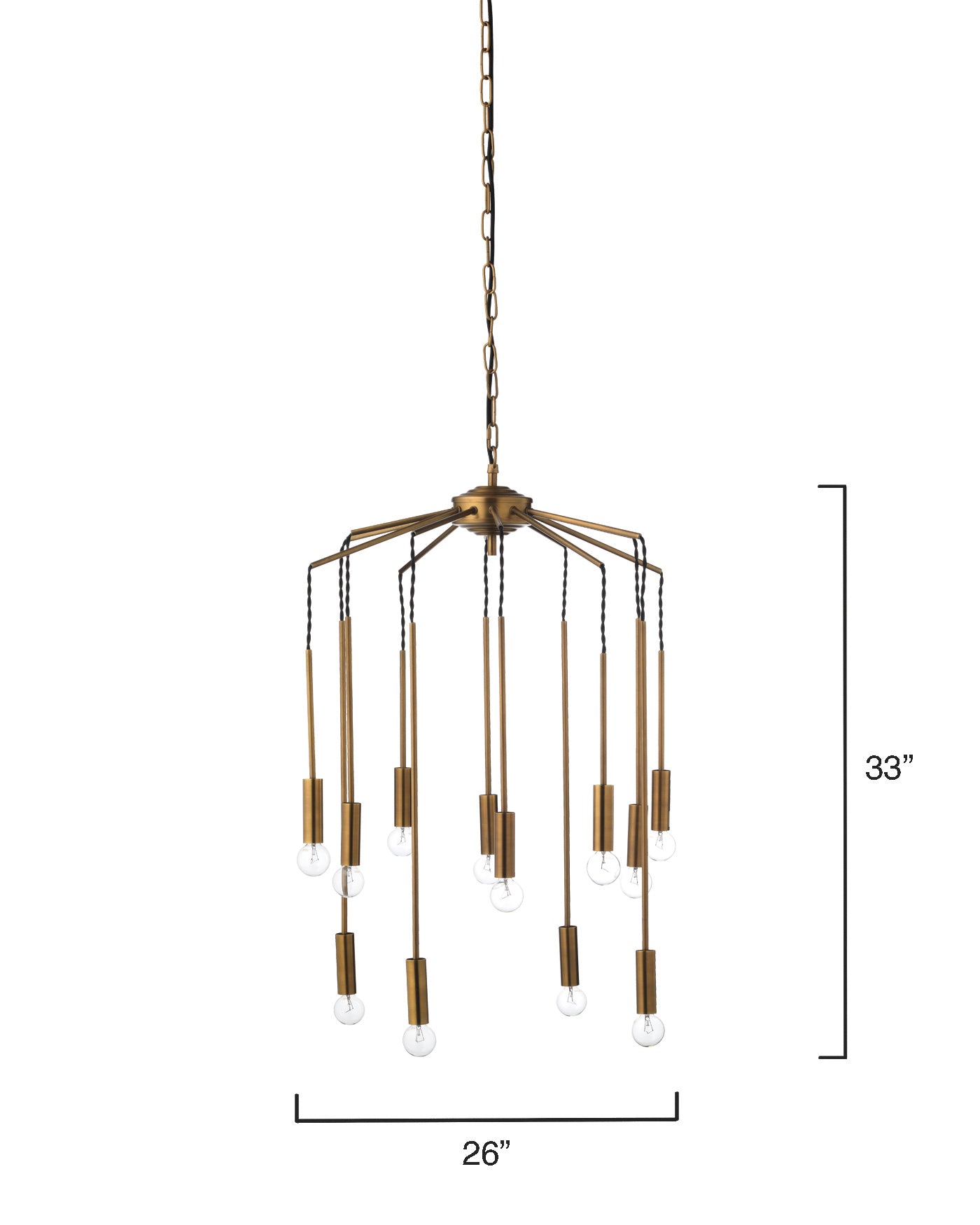 Cascade Pendant-Brass