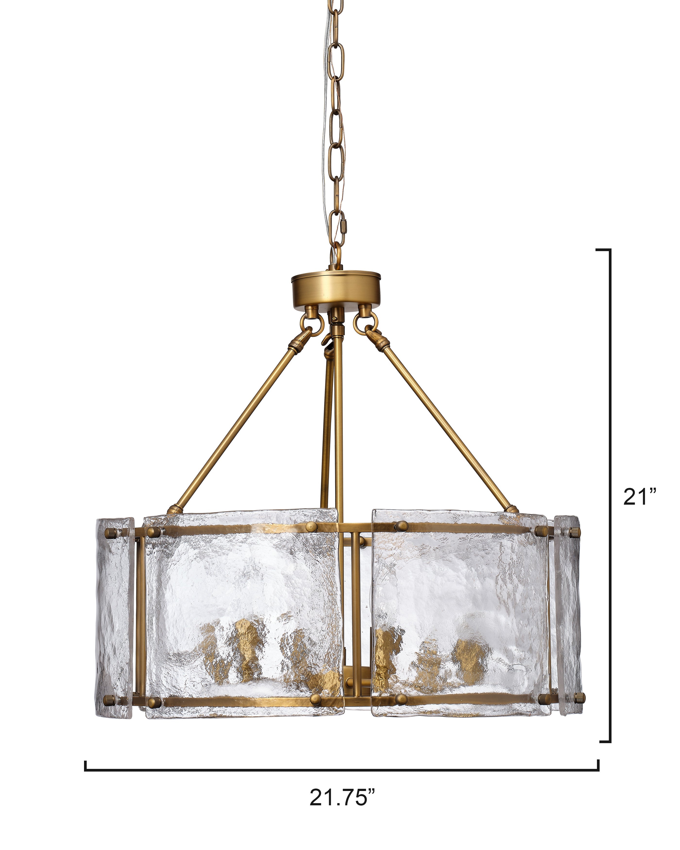 Glenn Large Round Metal 6-Light Chandelier