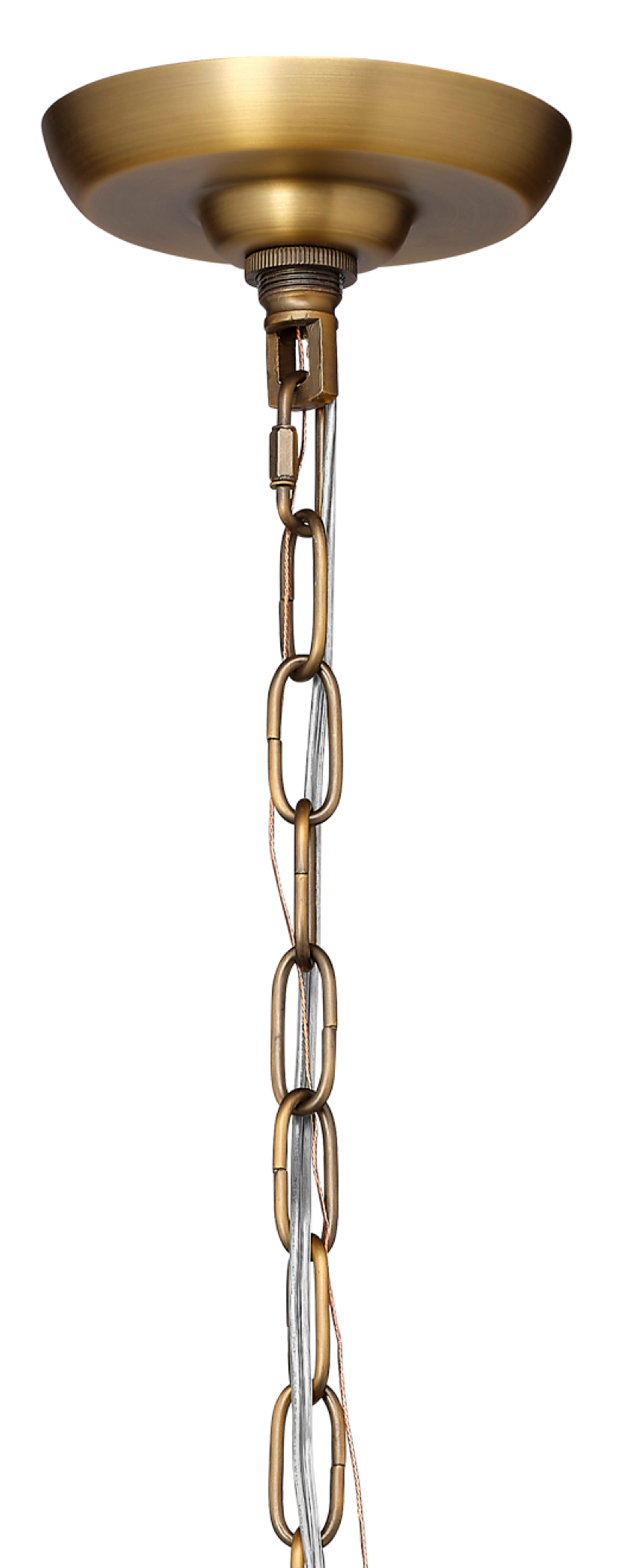 Glenn Large Round Metal 6-Light Chandelier