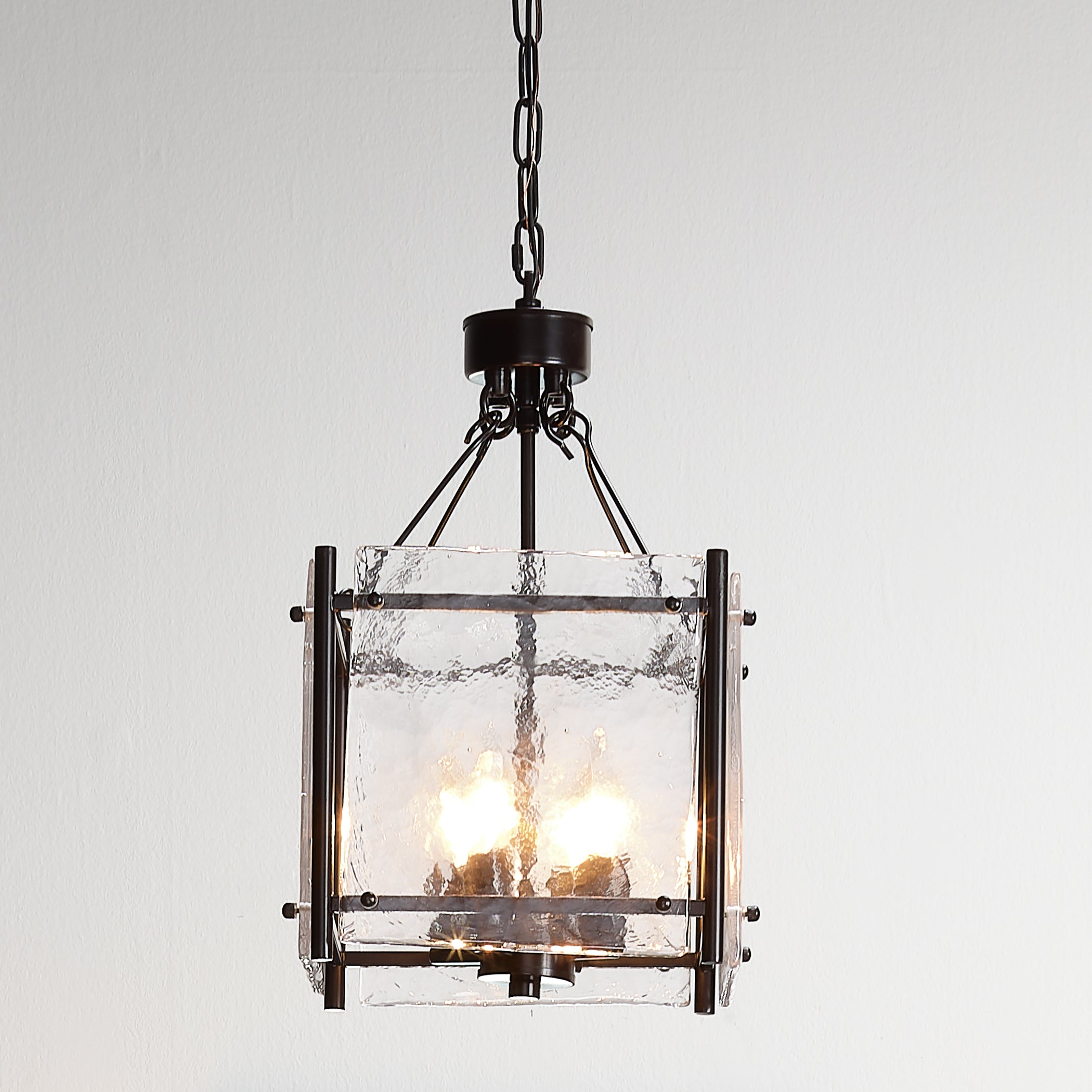 Glenn Small Square Metal 4-Light Chandelier