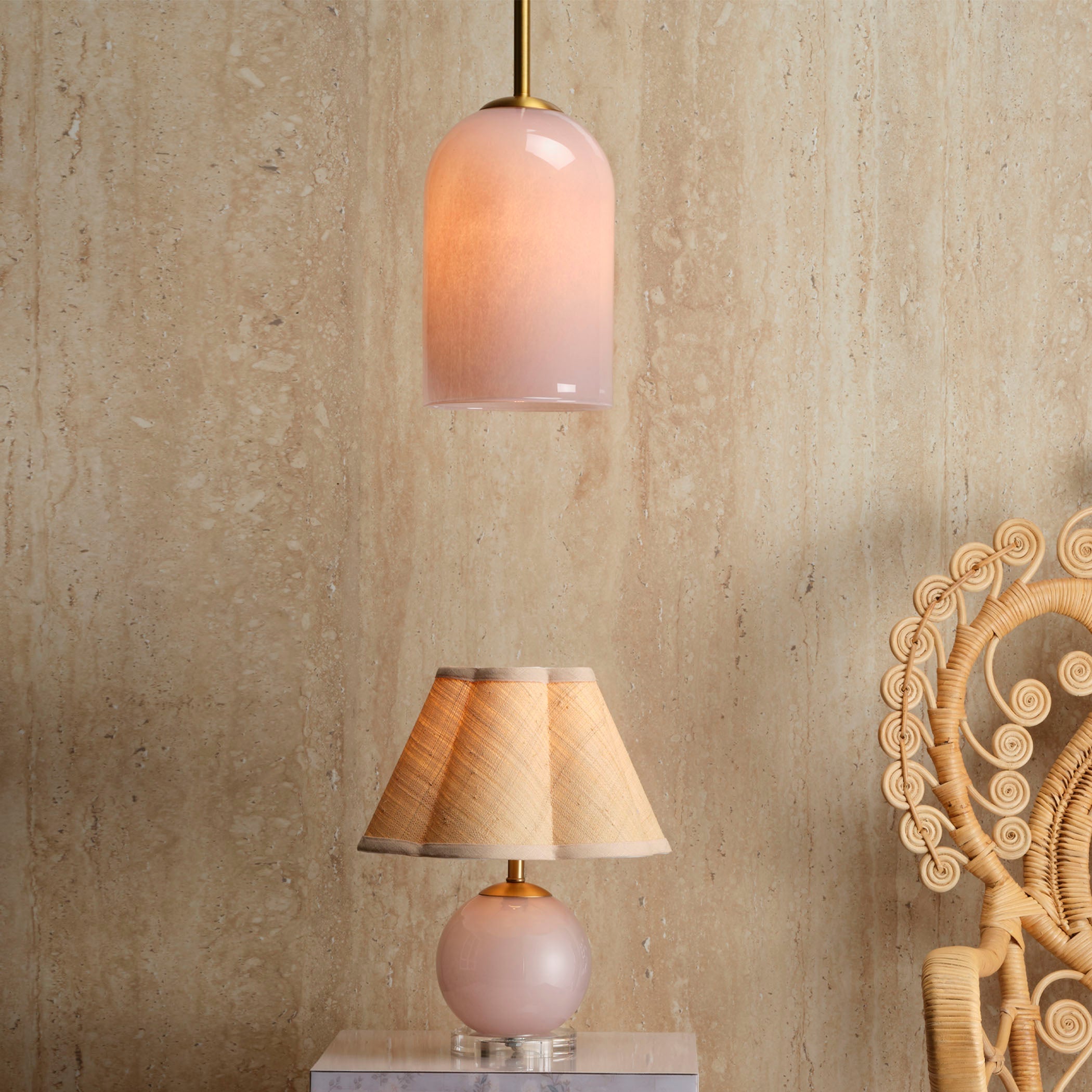 Holt 1-Light Glass Pendant