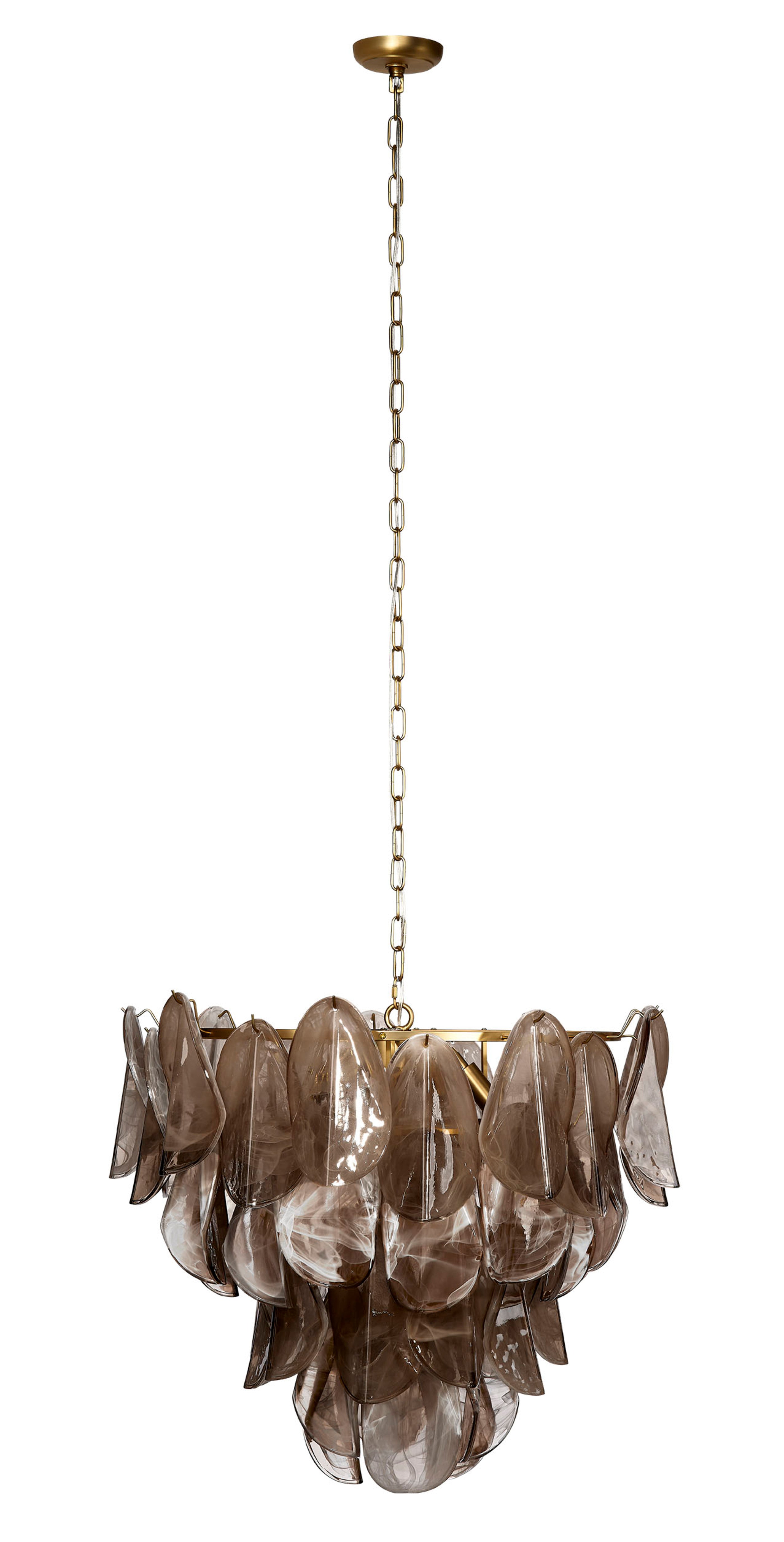 Magnolia 10-Light Quartz Glass Chandelier