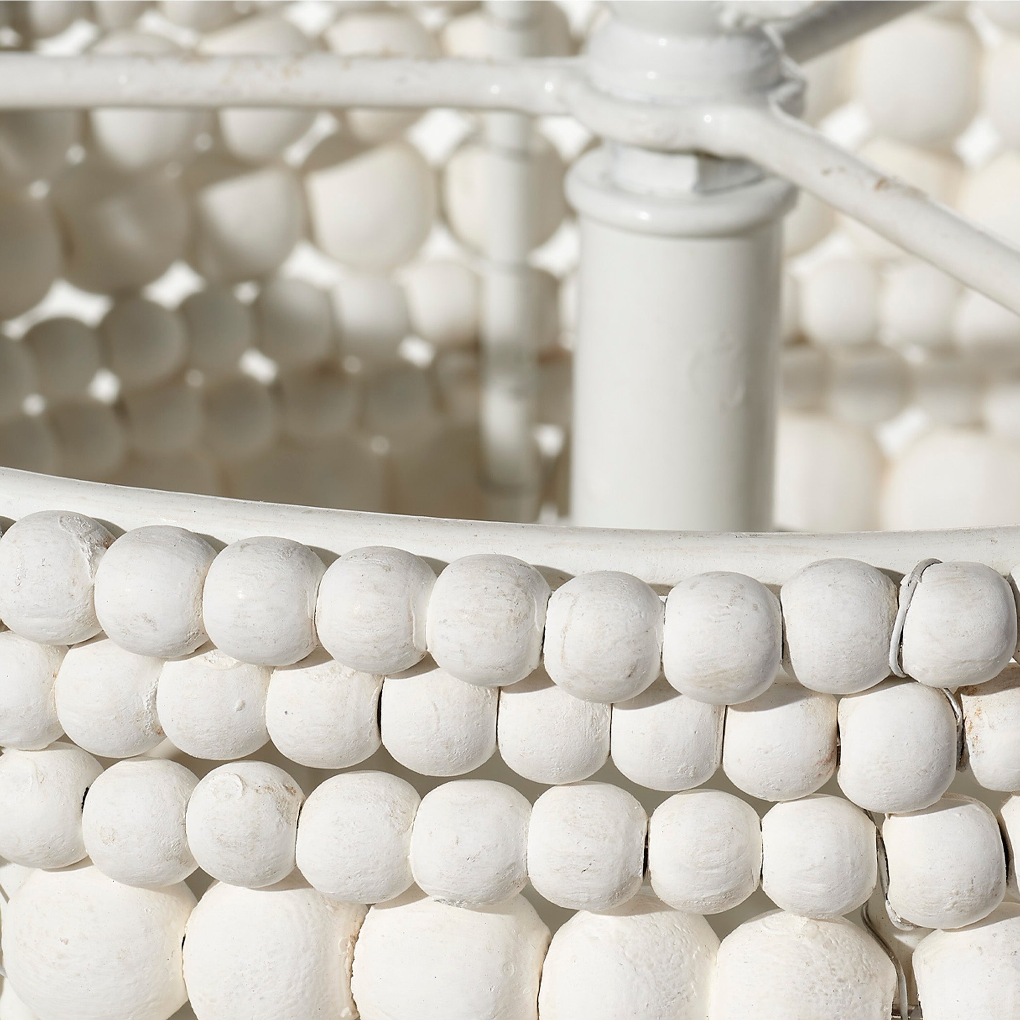 Strand Wood Beaded 1-Light Pendant