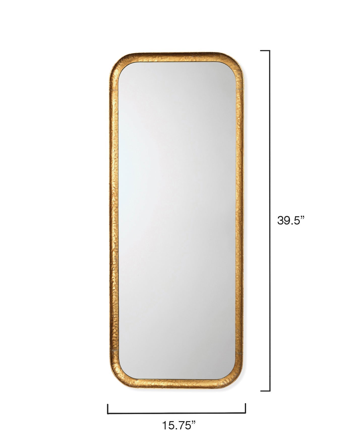 Capital Rectangle Mirror-Gold