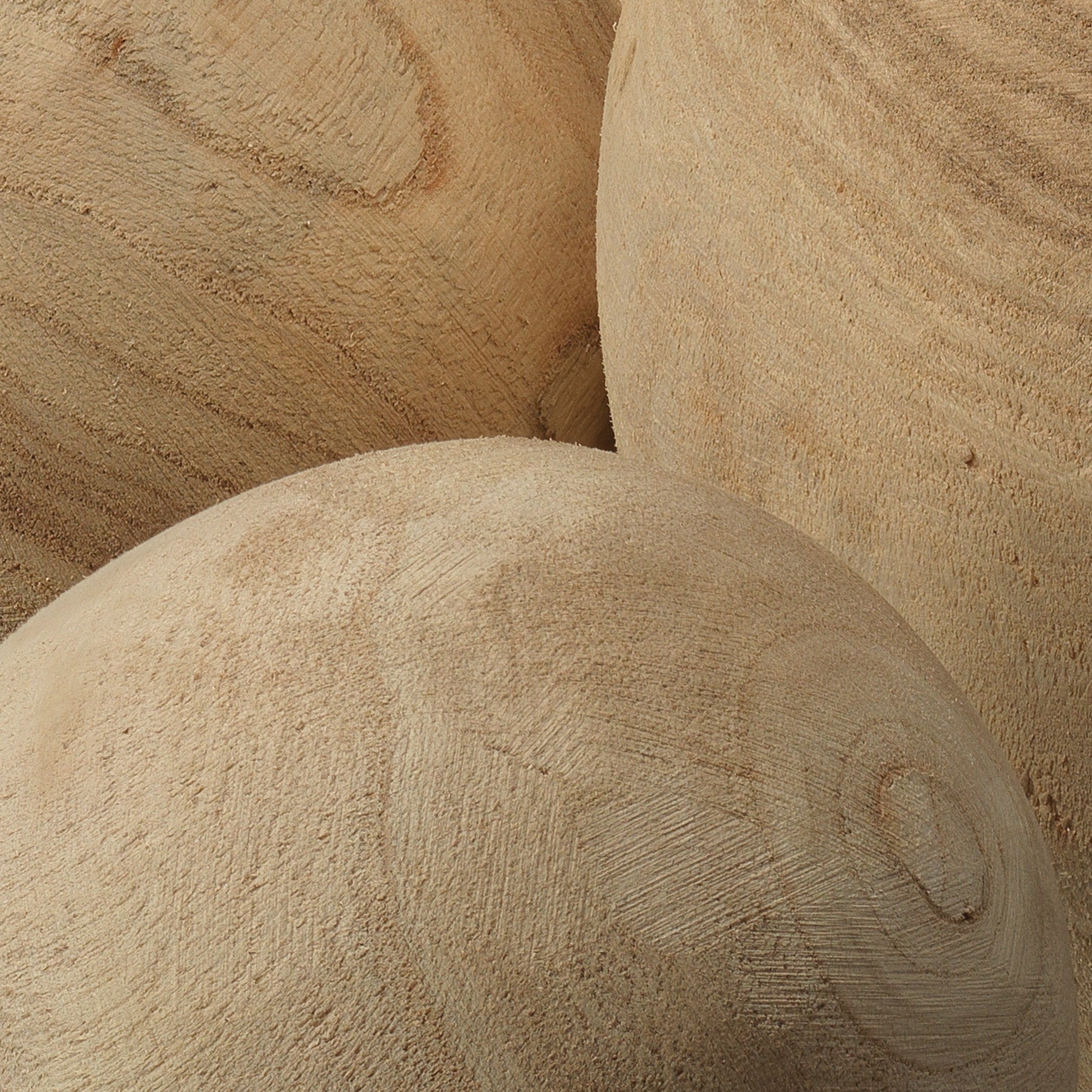 Malibu Wood Balls, Set of 3-Brown