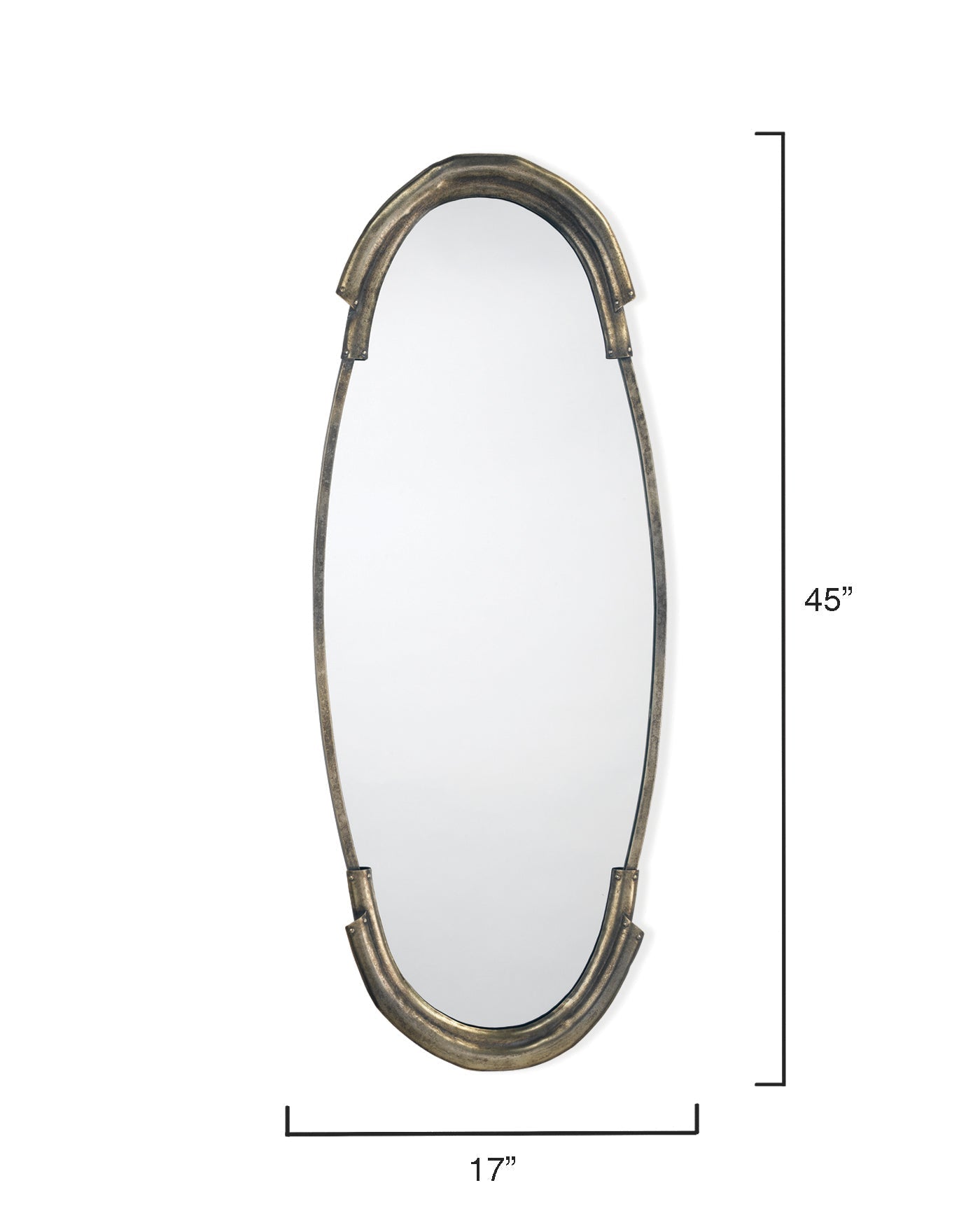 Margaux Mirror-Antique Silver