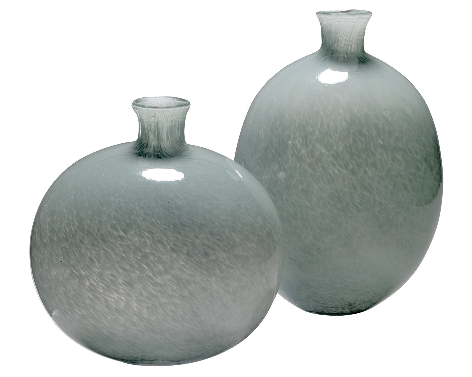 Minx Decorative Vases, Set of 2-Grey-7MINX-VAG