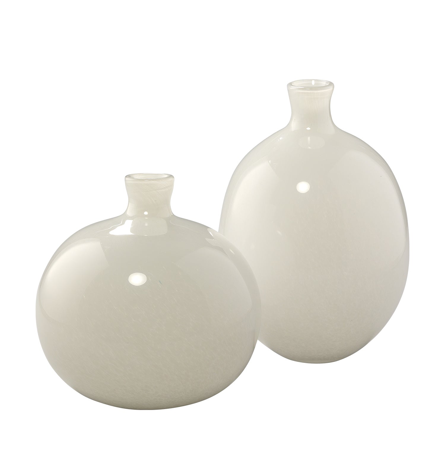 Minx Decorative Vases, Set of 2-White-7MINX-VAW