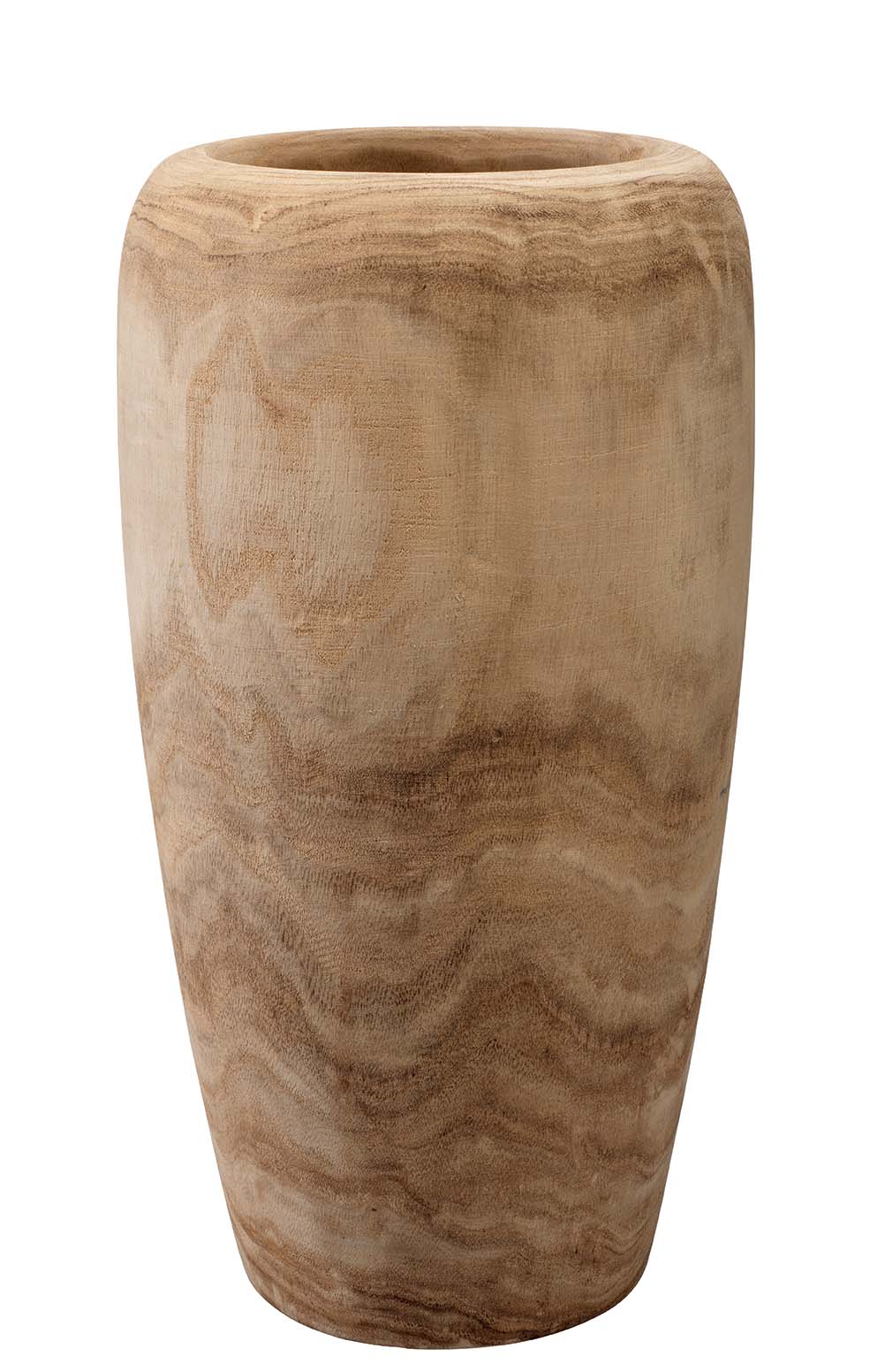 Ojai Wooden Vase-Brown