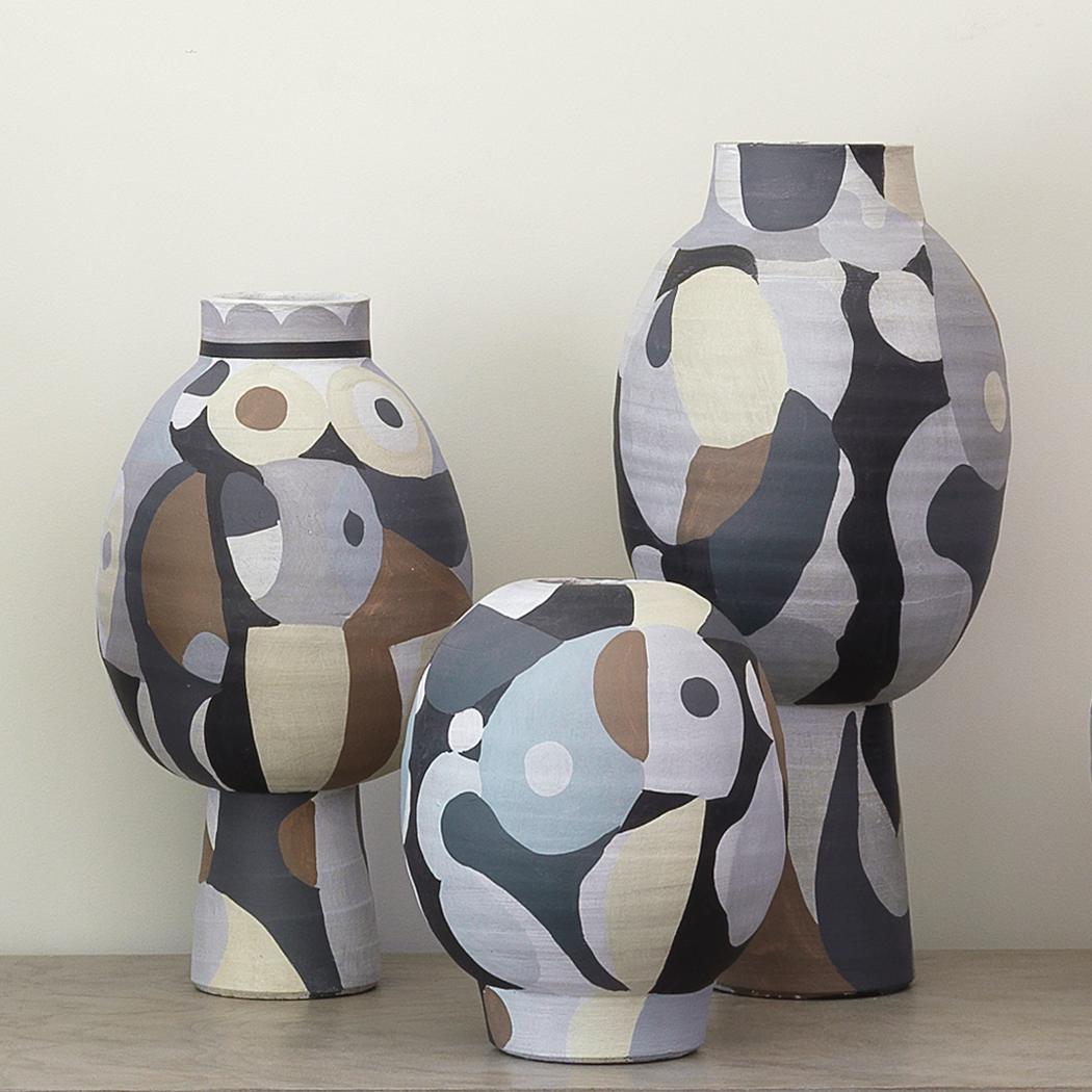 Pablo Short Vase-Beige