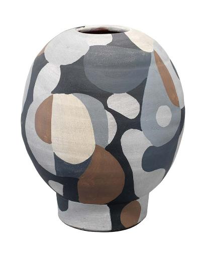 Pablo Short Vase-Beige