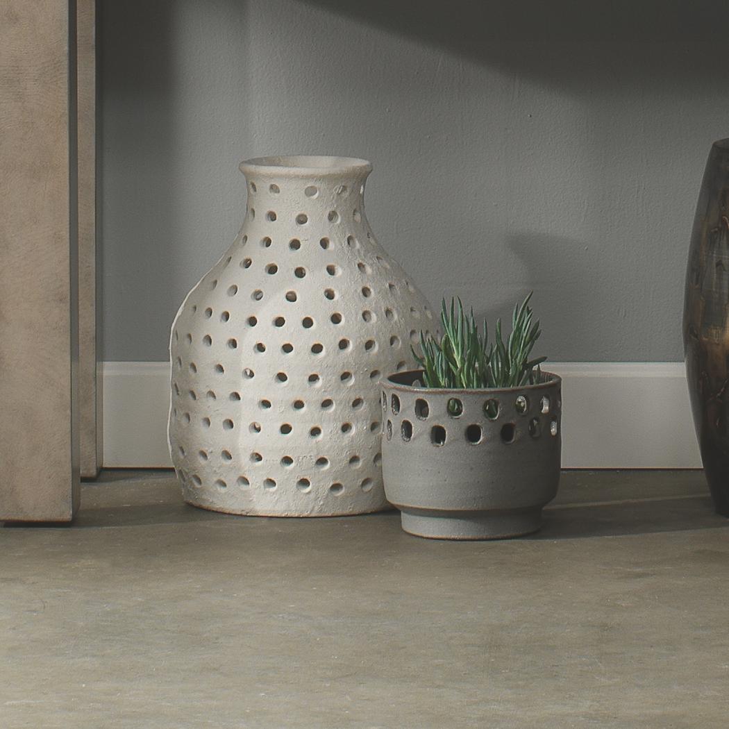 Porous Vase-White-7PORU-SMWH