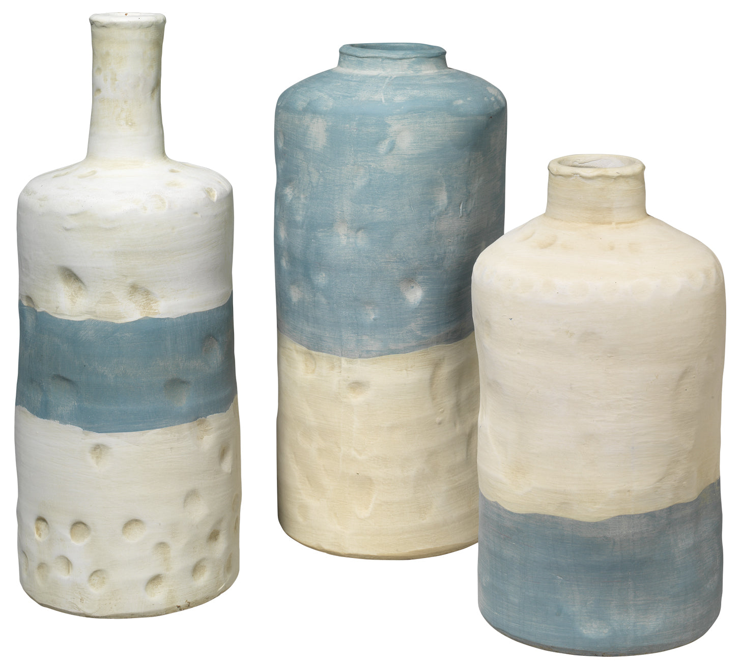 Sedona Vessels, Set of 3-Blue