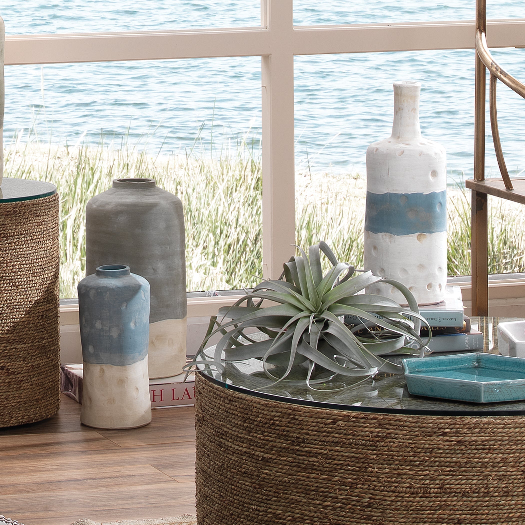 Sedona Vessels, Set of 3-Blue